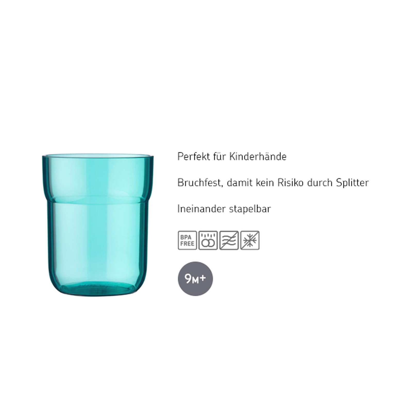 Mepal Kinderbecher »Kinder-Trinkgläser Mio 250 ml 3er Set«