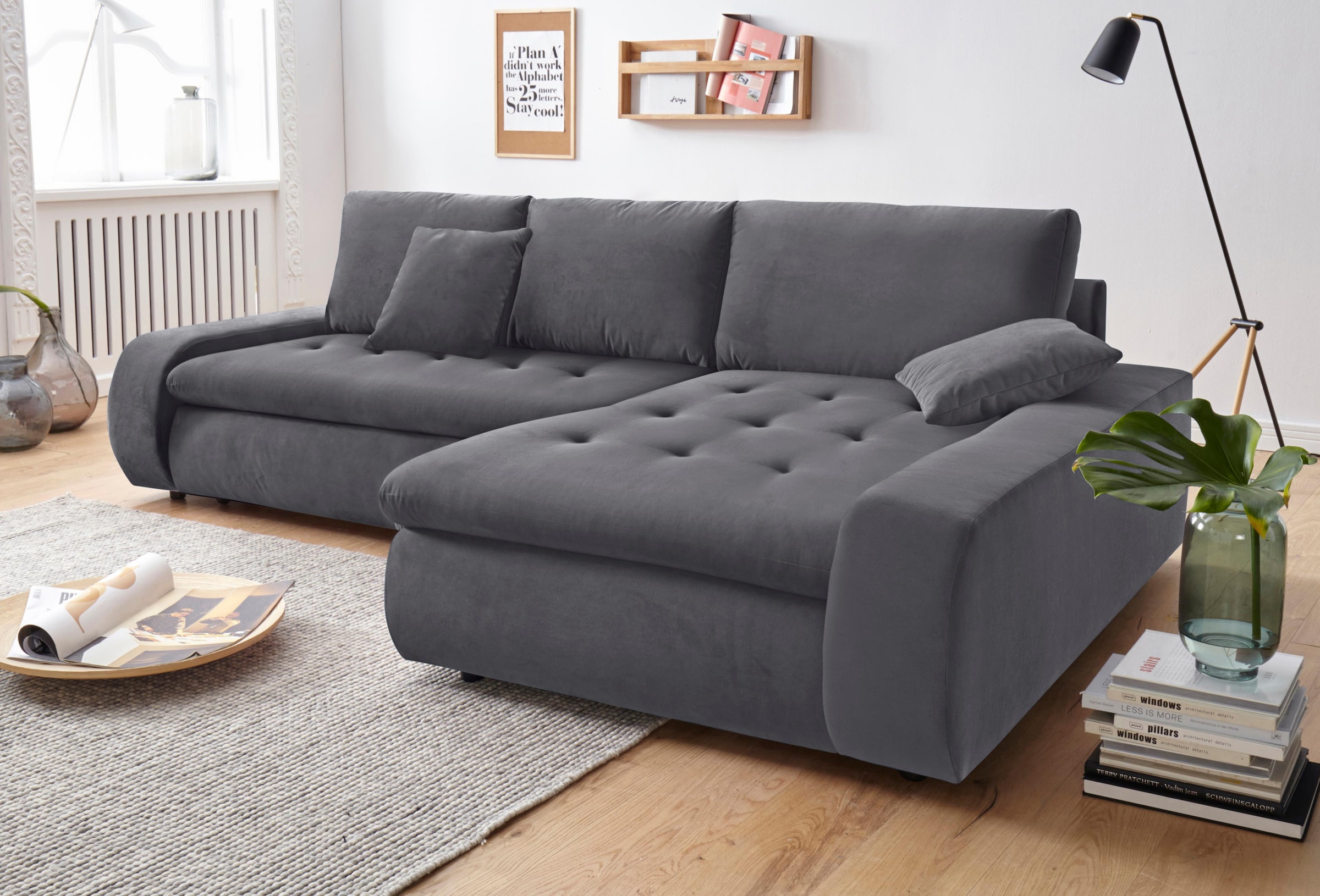 TRENDMANUFAKTUR Ecksofa "Indie II, tolle Detailverarbeitung, bequem und kom günstig online kaufen