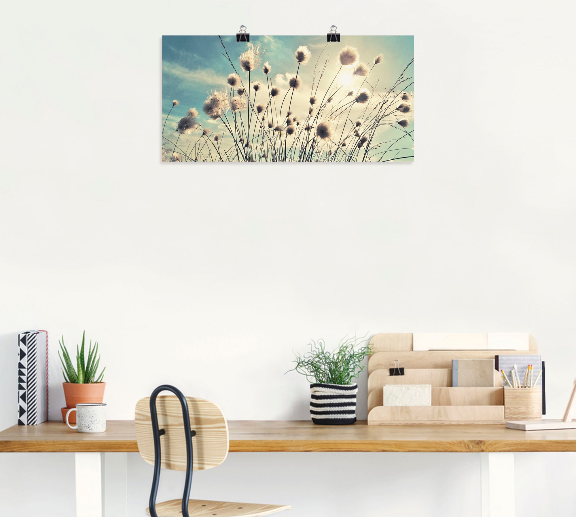 Artland Wandbild »Wollgras«, Gräser, (1 St.), als Alubild, Outdoorbild, Leinwandbild, Poster, Wandaufkleber
