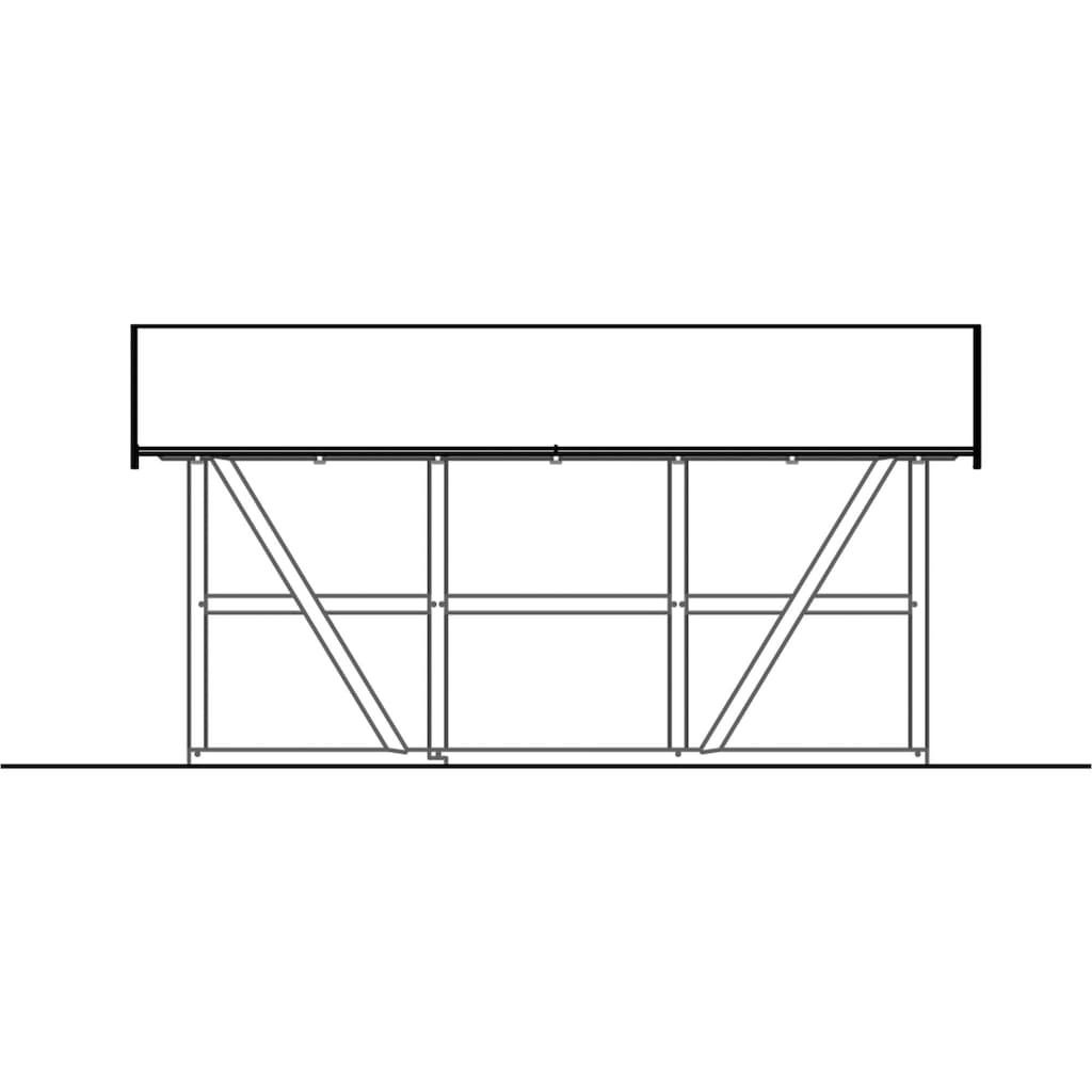 Skanholz Einzelcarport »Schwarzwald«, KVH, Fichte, 300 cm, Natur