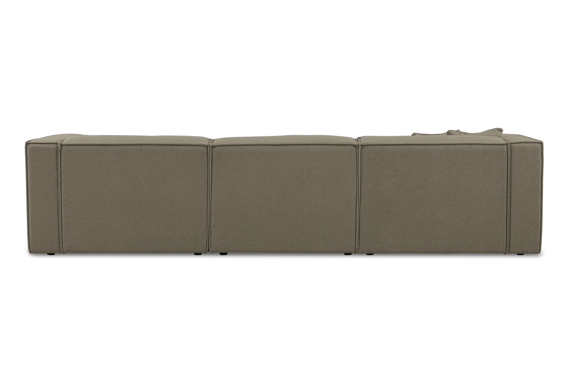 OTTO home Ecksofa »Tammie« Breite 312 cm, Webstoff fein, bodentief, mit Wellenunterfederung