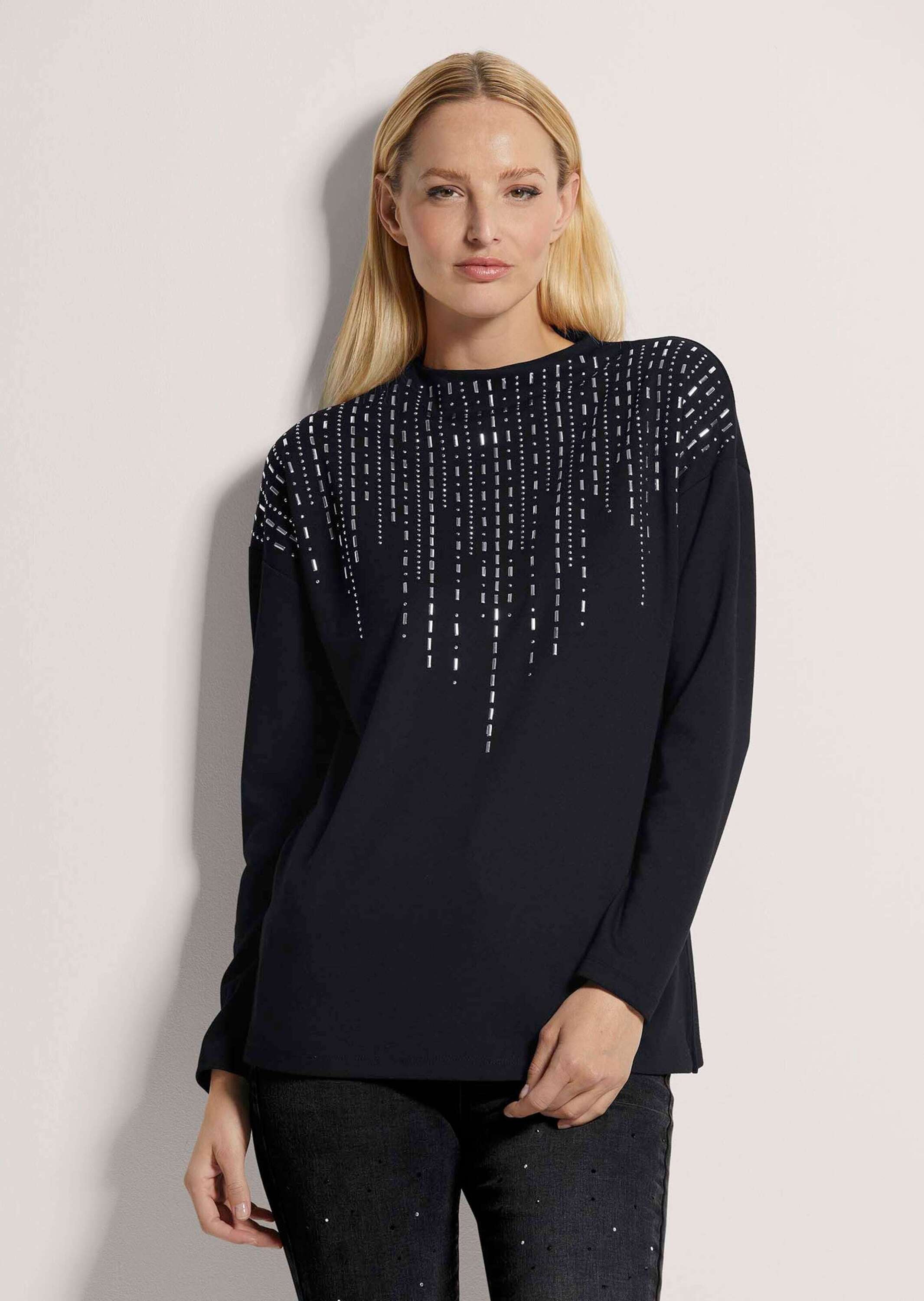 Thumbnail - MADELEINE Langarmshirt "Sweatshirt Sweatshirt mit Strass-Besatz"