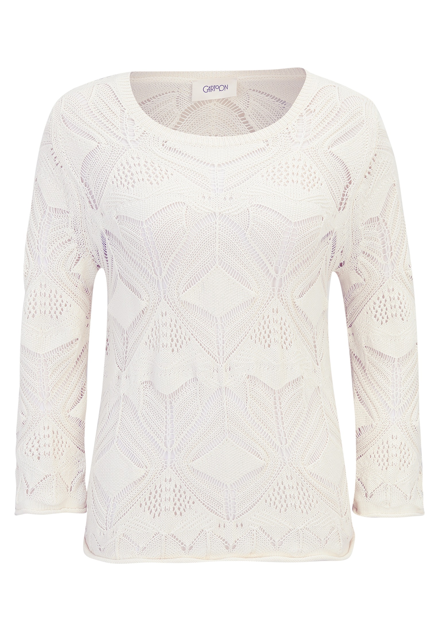 Cartoon Strickpullover "Cartoon Damen Strickpullover mit Rundhalsausschnitt günstig online kaufen