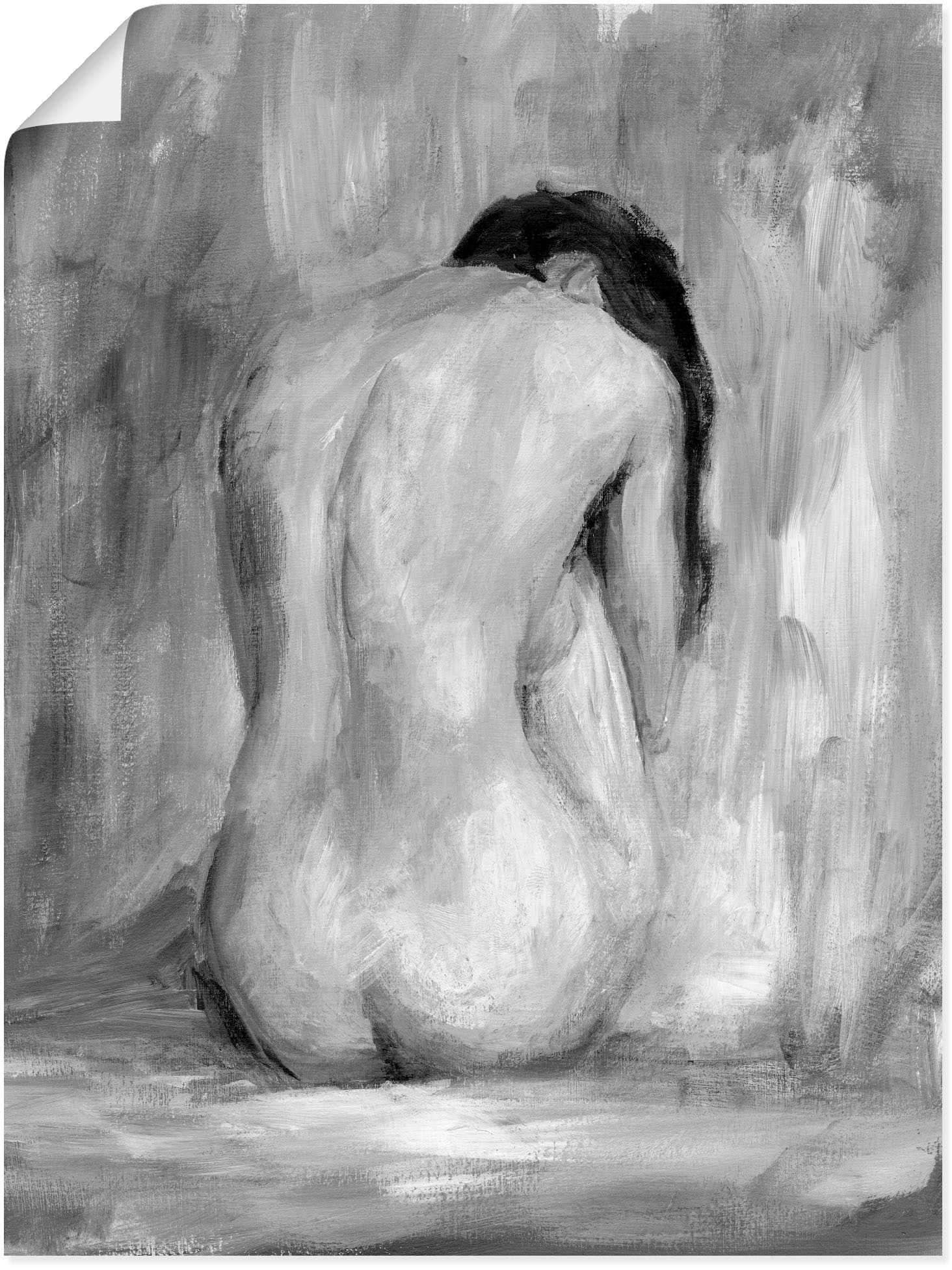 Artland Wandbild »Figur in schwarz & weiß II«, Frau, (1 St.), als Alubild, Outdoorbild, Leinwandbild, Poster, Wandaufkleber