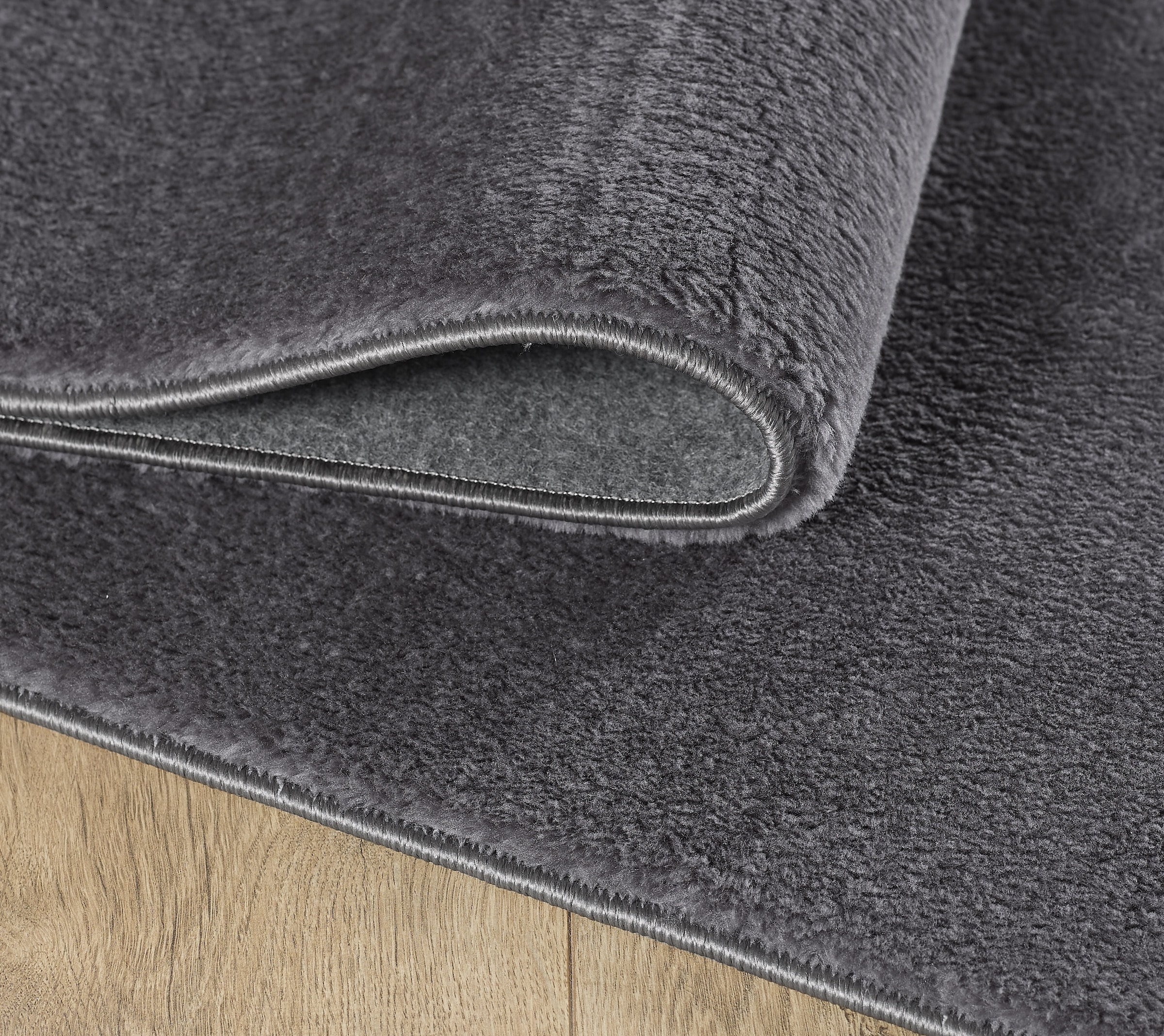 Ayyildiz Teppiche Teppich »CATWALK 2600«, rechteckig, 25 mm Höhe, Besonders weich / Soft Flor / waschbar, Kaninchenfell Haptik