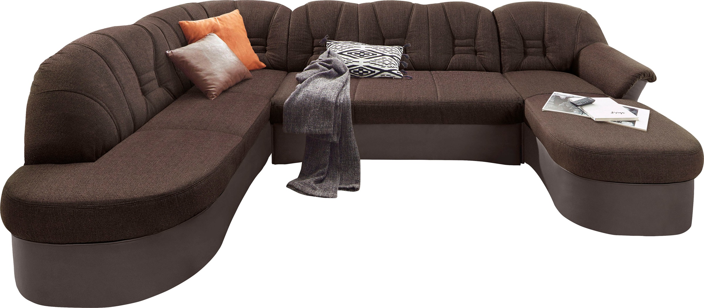 DOMO collection Wohnlandschaft "Elva, zeitlose Formensprache, elegante Rück günstig online kaufen
