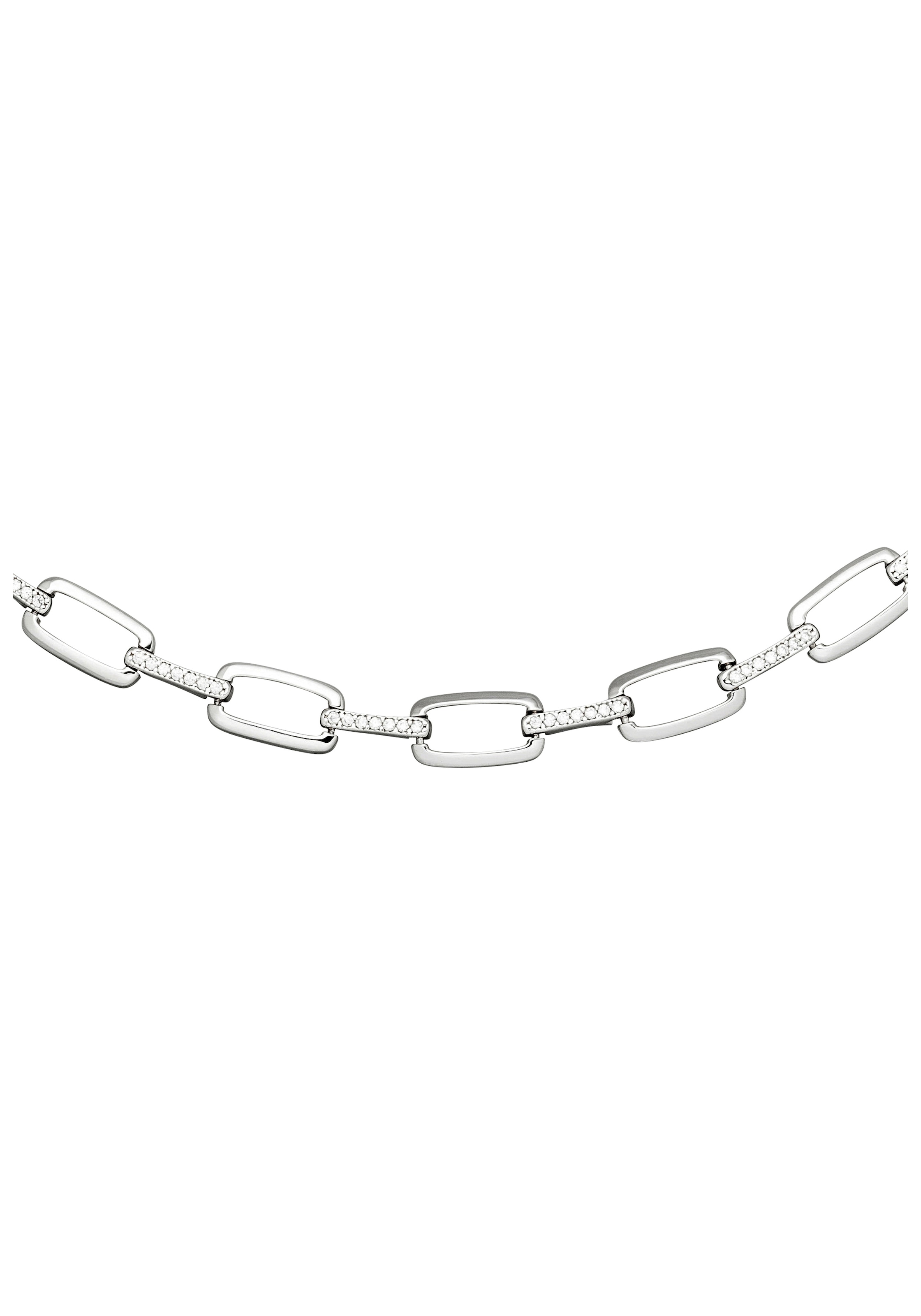 JOBO Collier, 925 Silber mit 154 Zirkonia 45 cm
