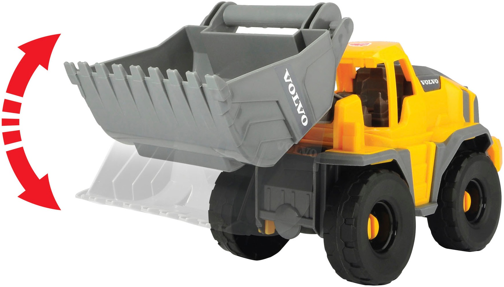 Dickie Toys Spielzeug-Baumaschine »Mack/Volvo Heavy Loader Truck«, (Set), mit Licht und Sound