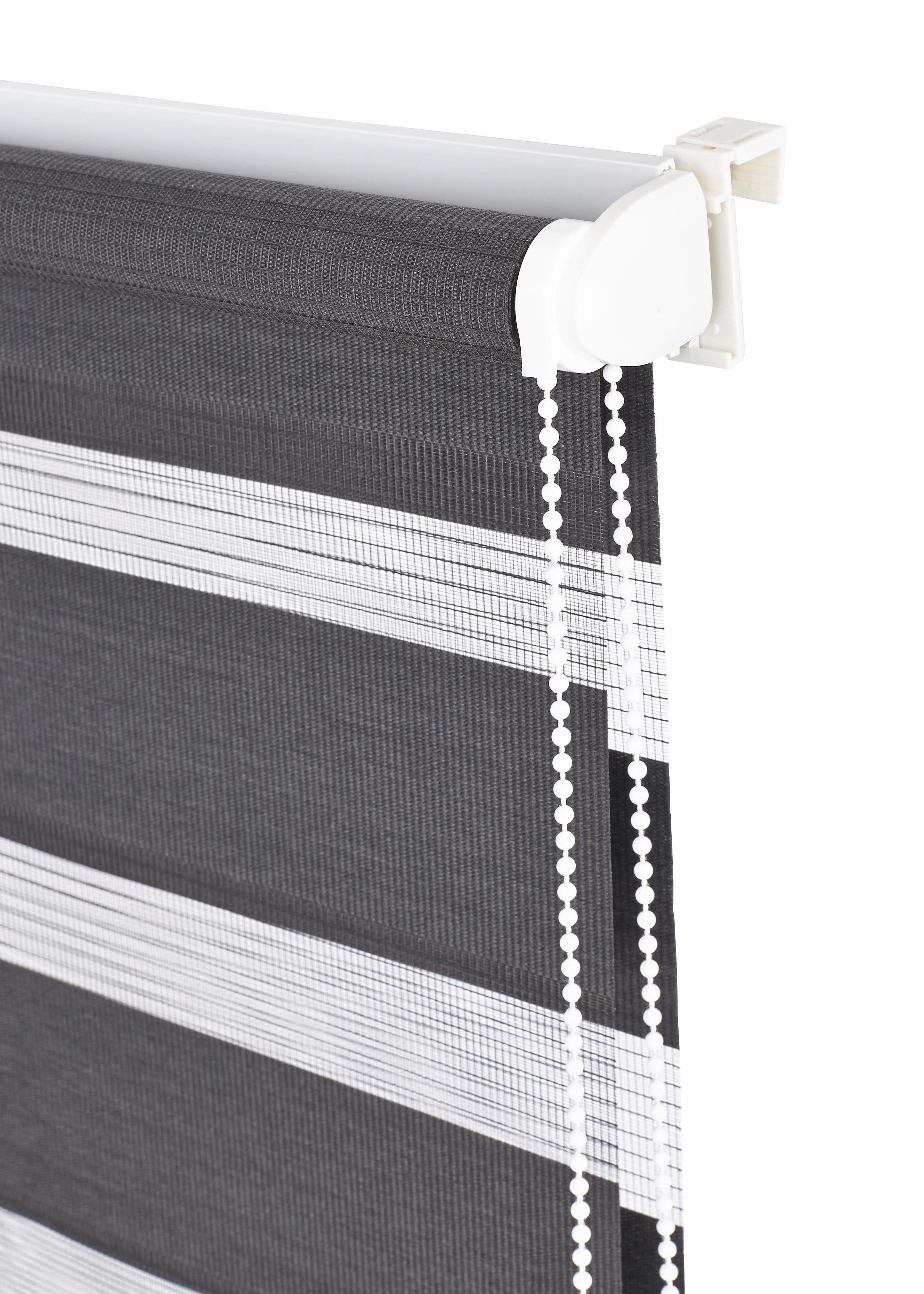 Thumbnail - K-HOME Doppelrollo "Ancona" Lichtschutz ohne Bohren im Fixmaß
