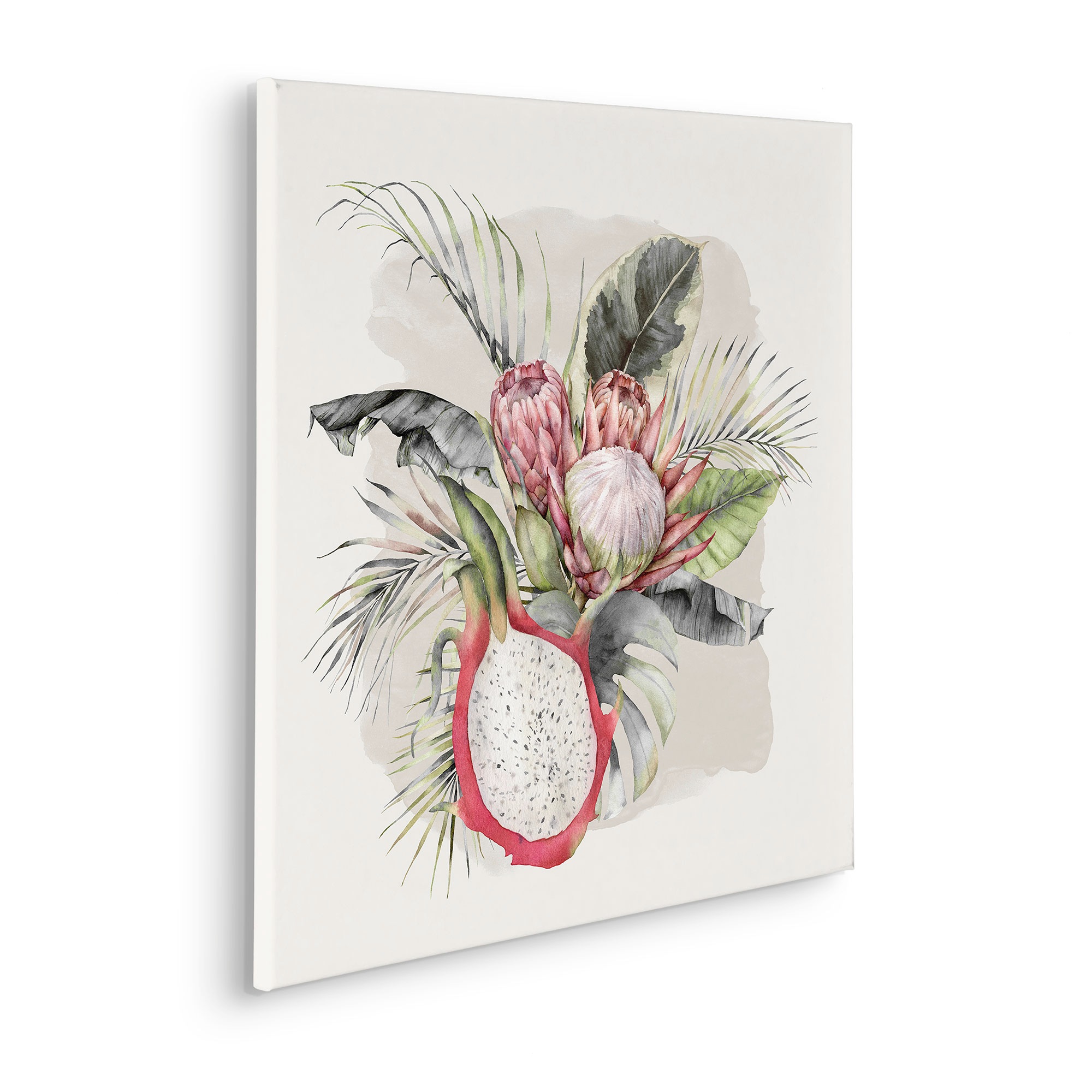 Komar Leinwandbild "Sweet Pitaya - Größe 60 x 60 cm" Natur 1 Stk. tlg. Keil günstig online kaufen