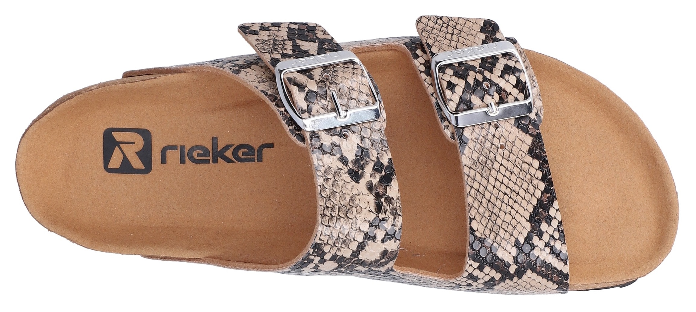 Rieker Pantolette  Sommerschuh, Strandschuh, Hausschuh mit verstellbaren Schnallen