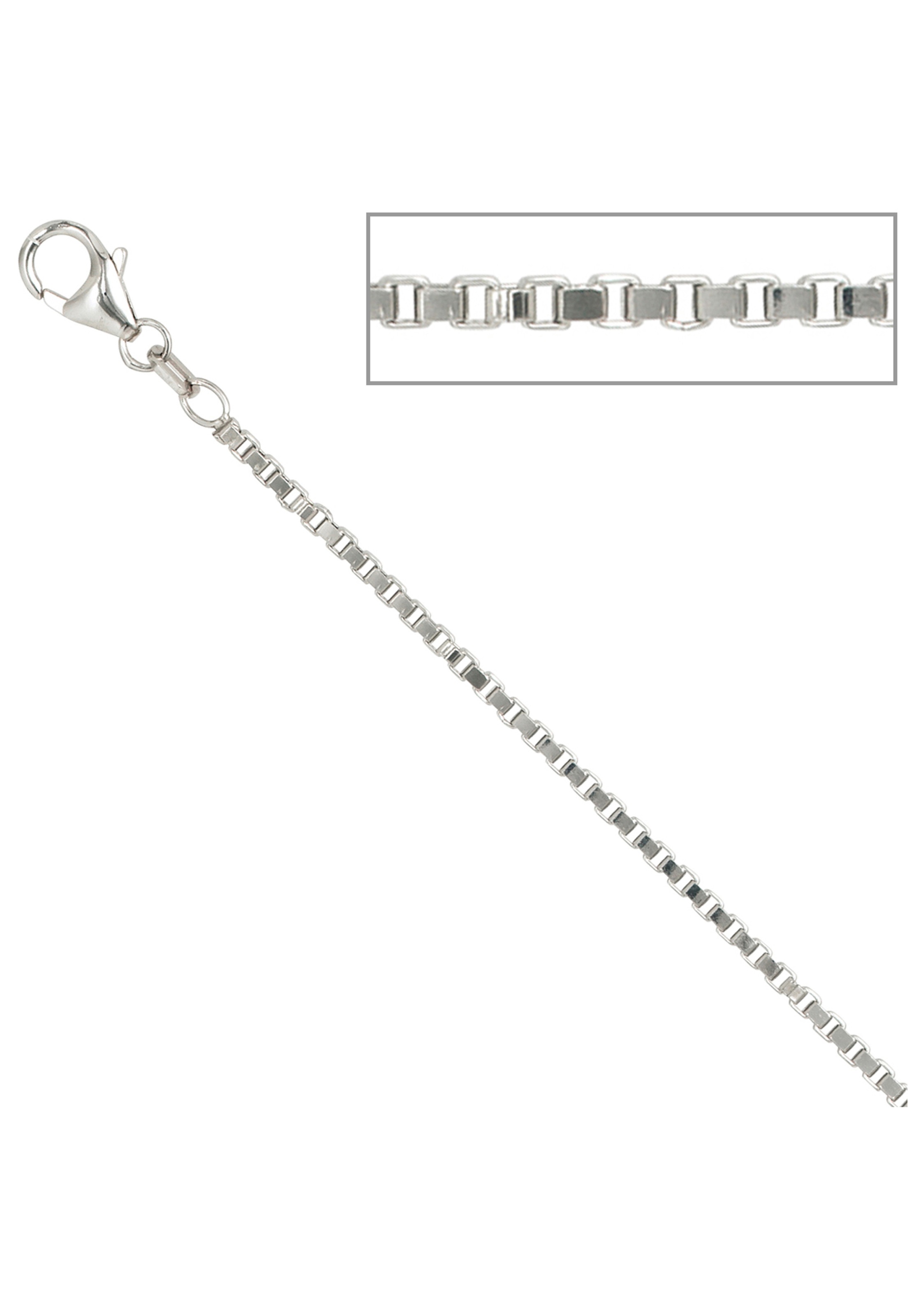 JOBO Silberkette, Venezianerkette 925 Silber 50 cm 1,8 mm