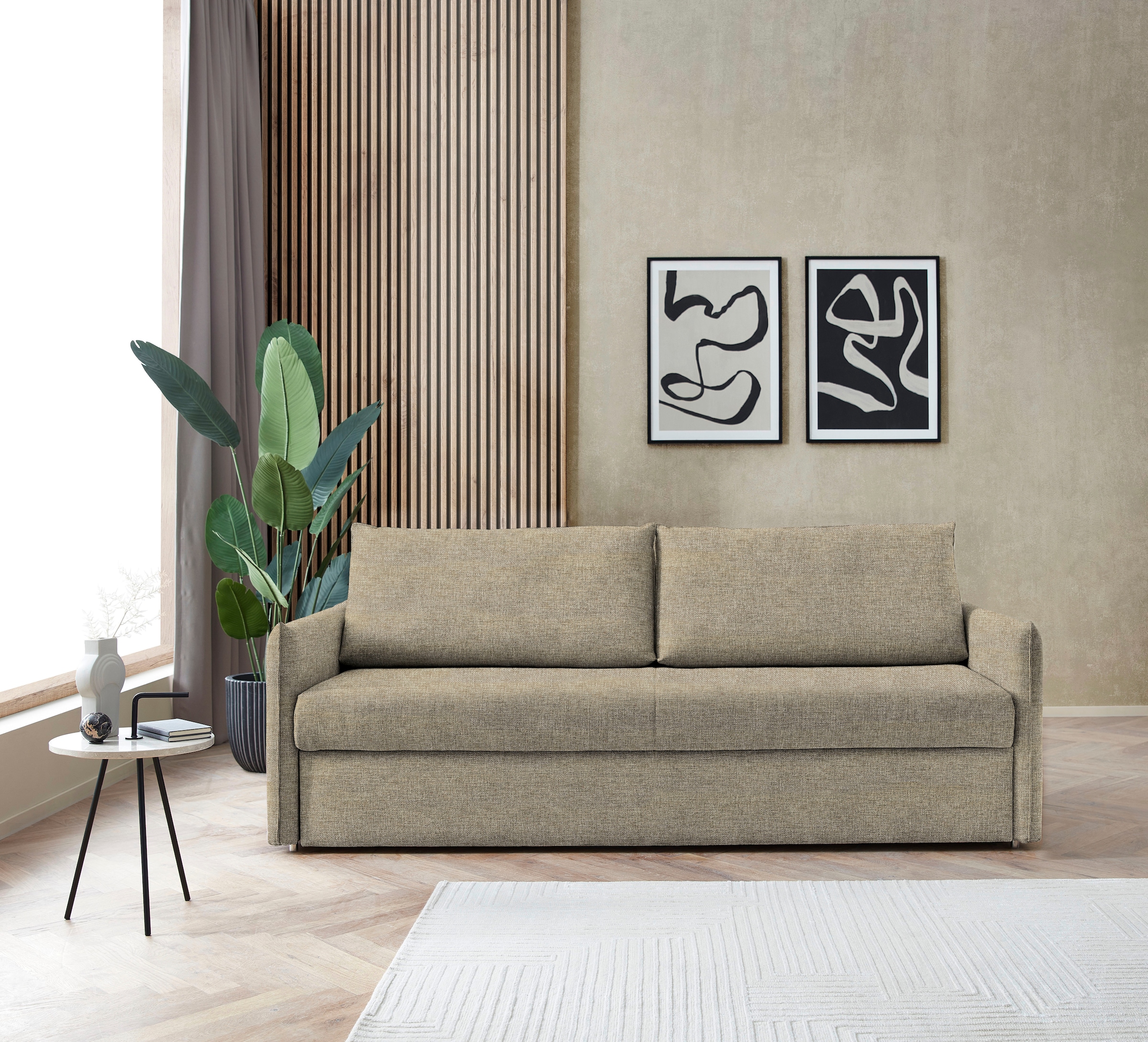 Bali Schlafsofa »Pisa«, mit 3 Matratzenarten, Lattenrost, stabiles Untergestell