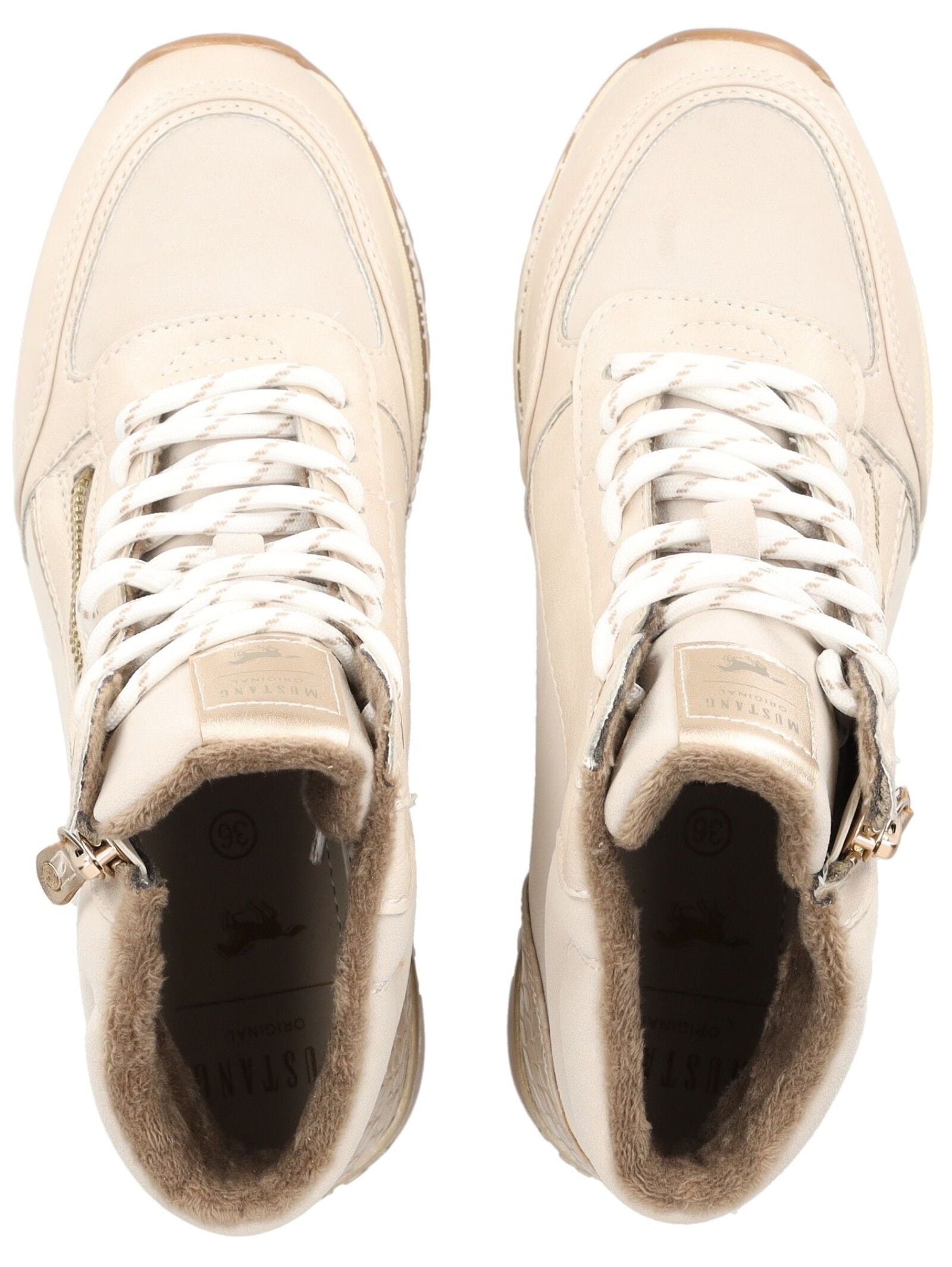 Mustang Shoes Schnürstiefelette »Mustang Shoes Stiefelette Lederimitat«
