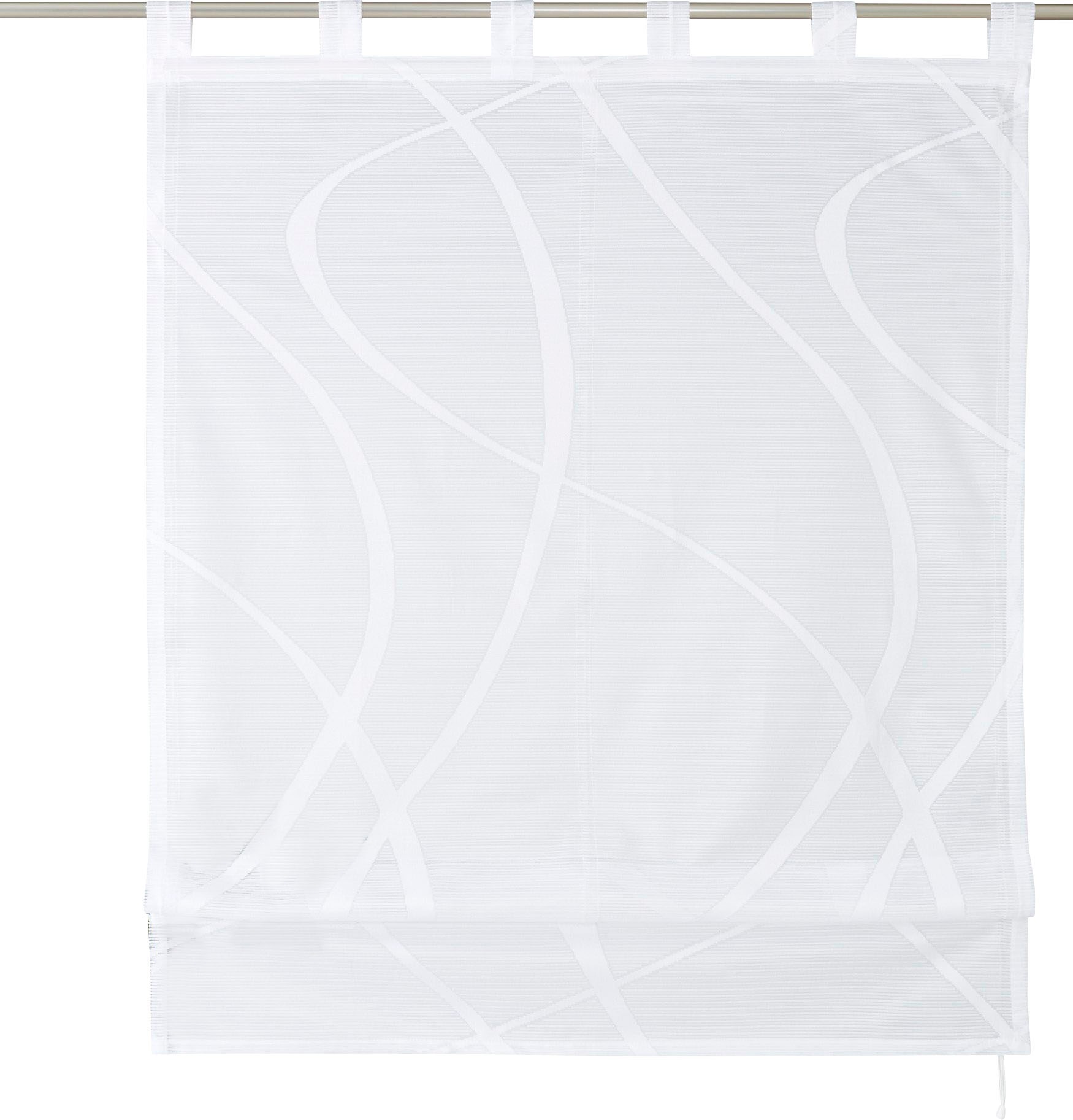 my home Raffrollo "Cellino" mit Schlaufen Transparent, klassische Netzoptik günstig online kaufen