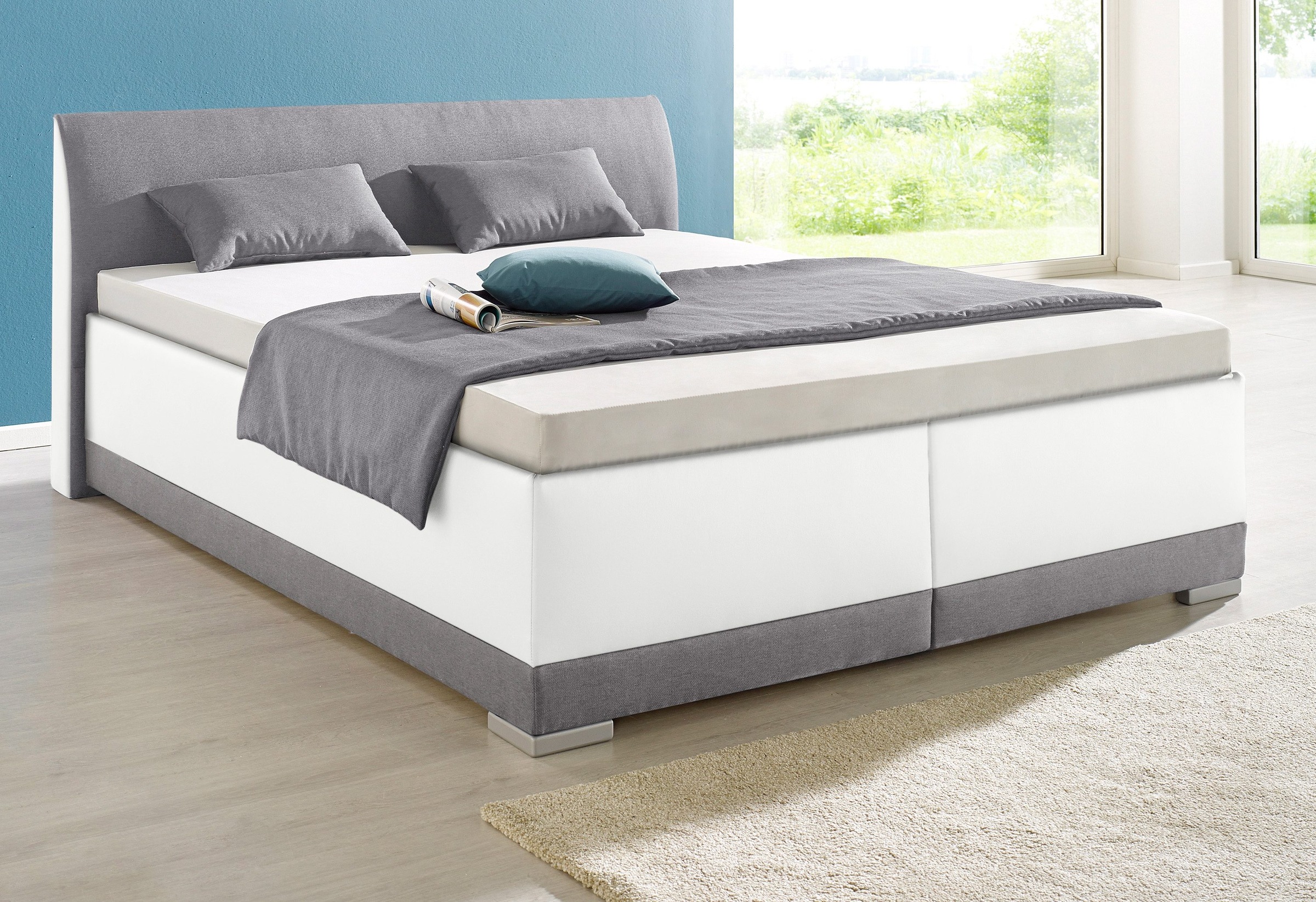 Thumbnail - Maintal Polsterbett "Makana inkl. Bettkasten in verschiedenen Breiten" wahlweise mit Bonnell- oder TTFK-Matratze in H2, ...