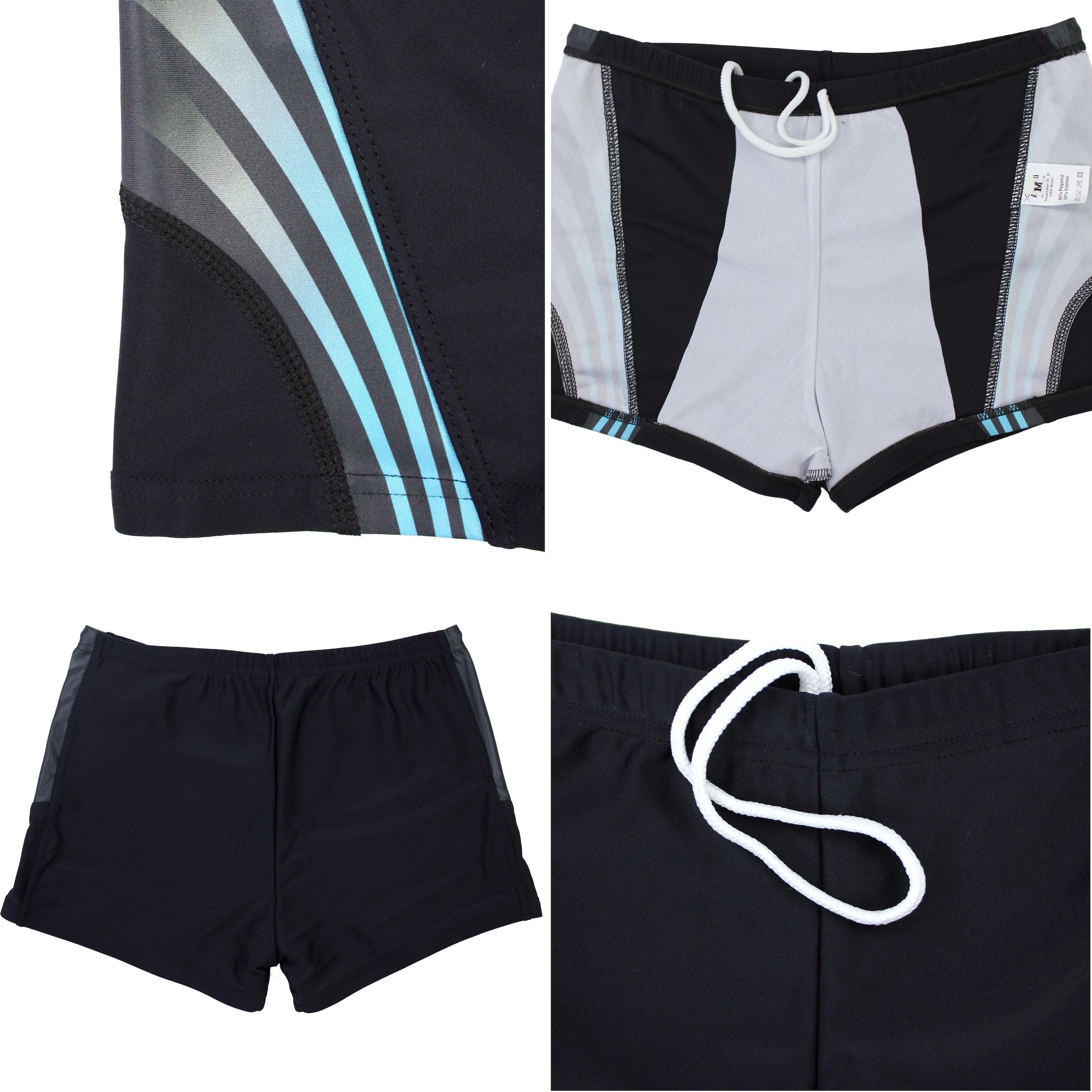 AQUARTI Badehose »Badehose Aquarti Herren Badehose Kurz Sportlich Streifen«