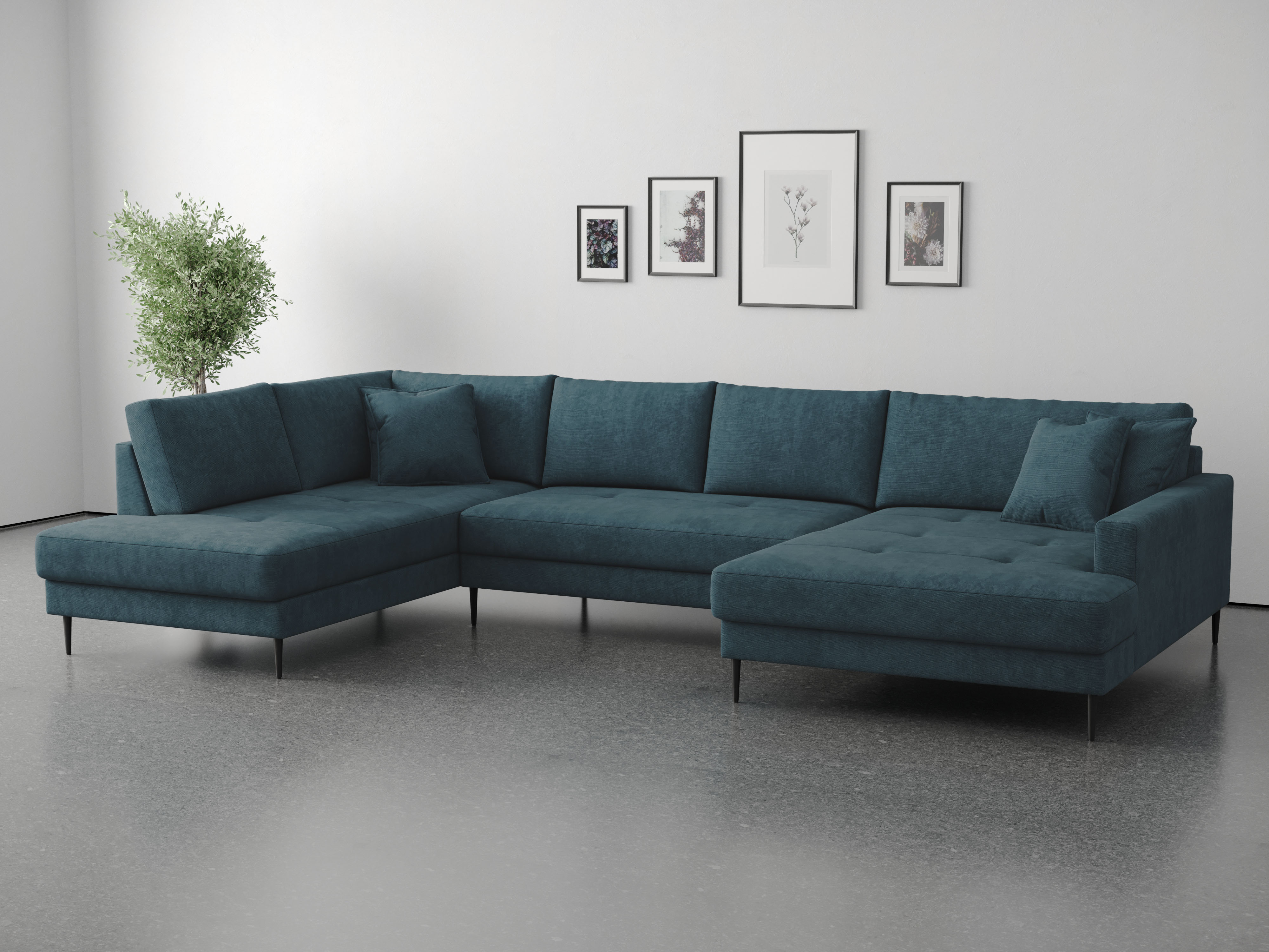 OTTO home Wohnlandschaft "Summer" U-Form, B: 360cm in Cord & Struktur