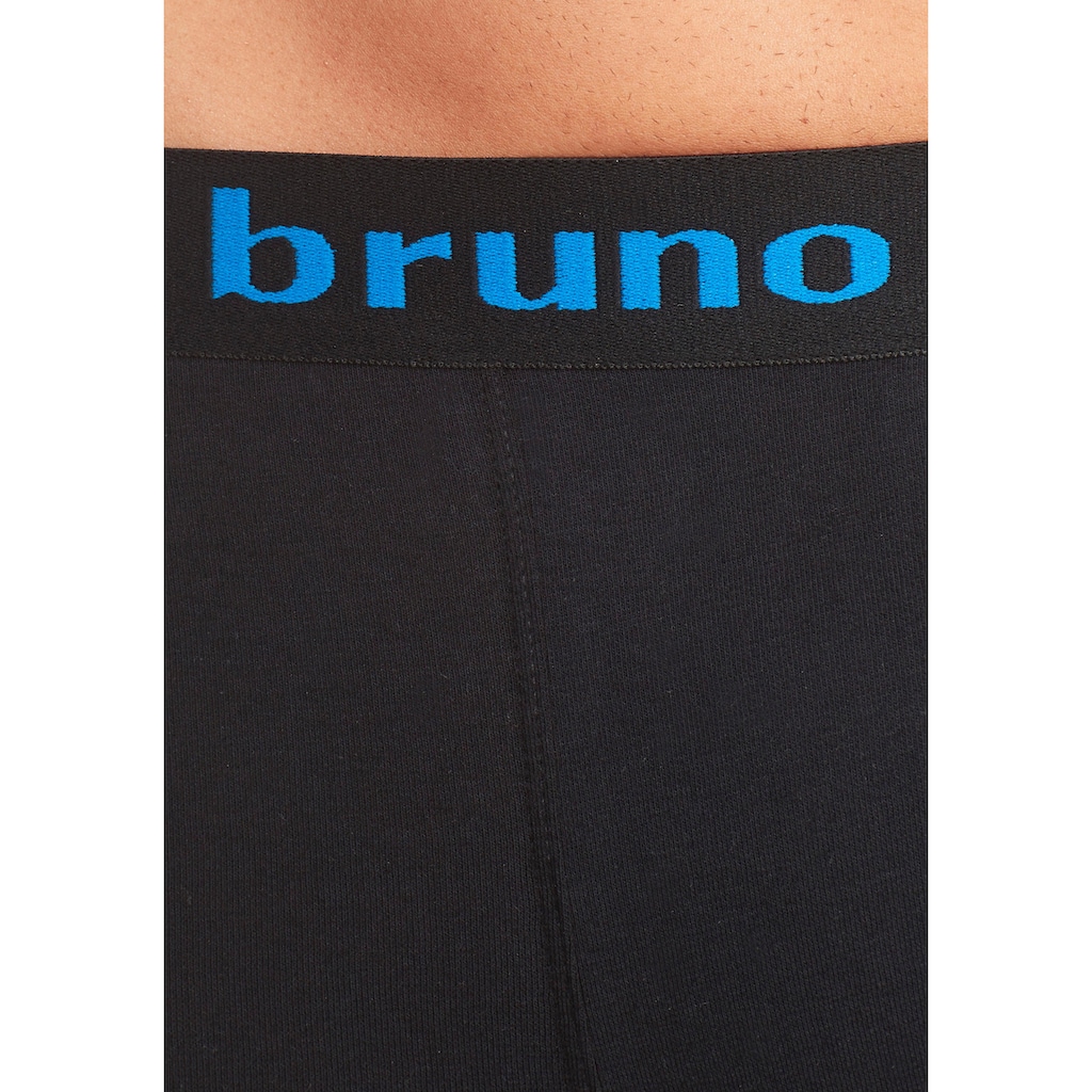 Bruno Banani Boxer, (Packung, 4 St.), mit farbigen Marken-Schriftzug am Bündchen