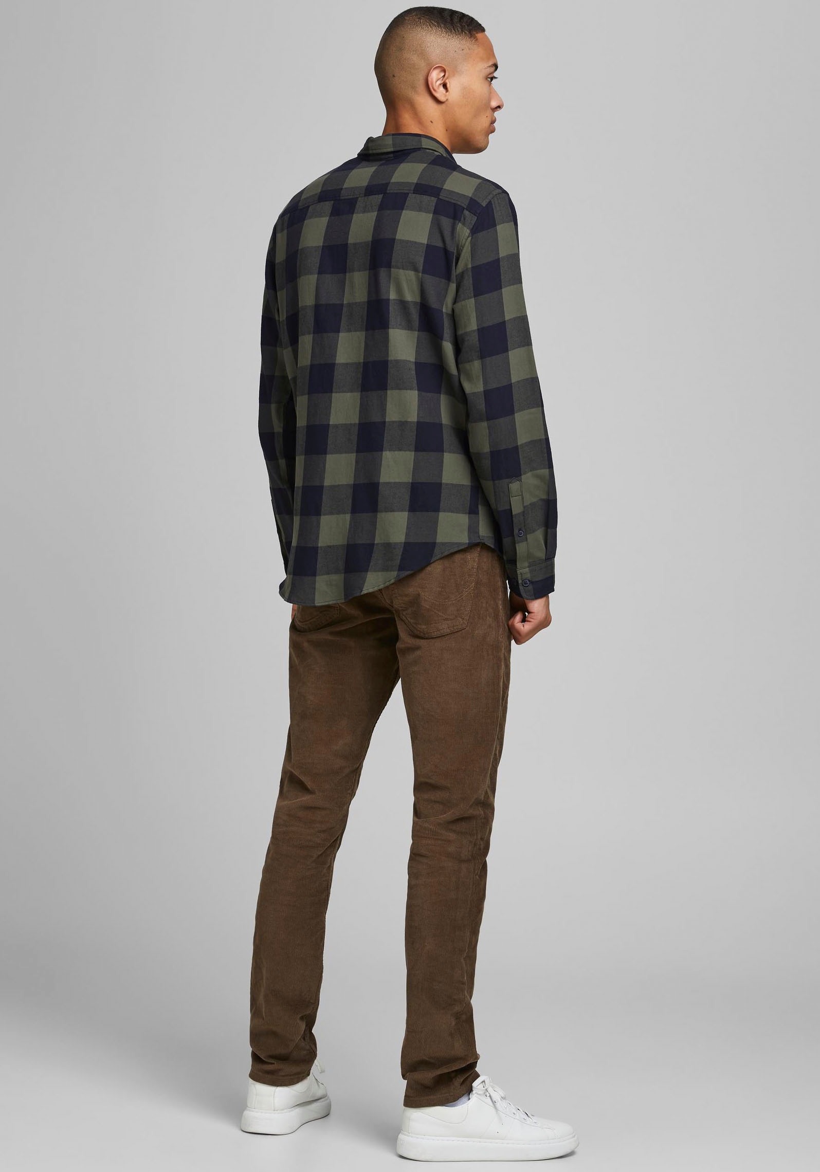 Jack & Jones Karohemd »JJ JJEGINGHAM TWILL SHIRT L/«