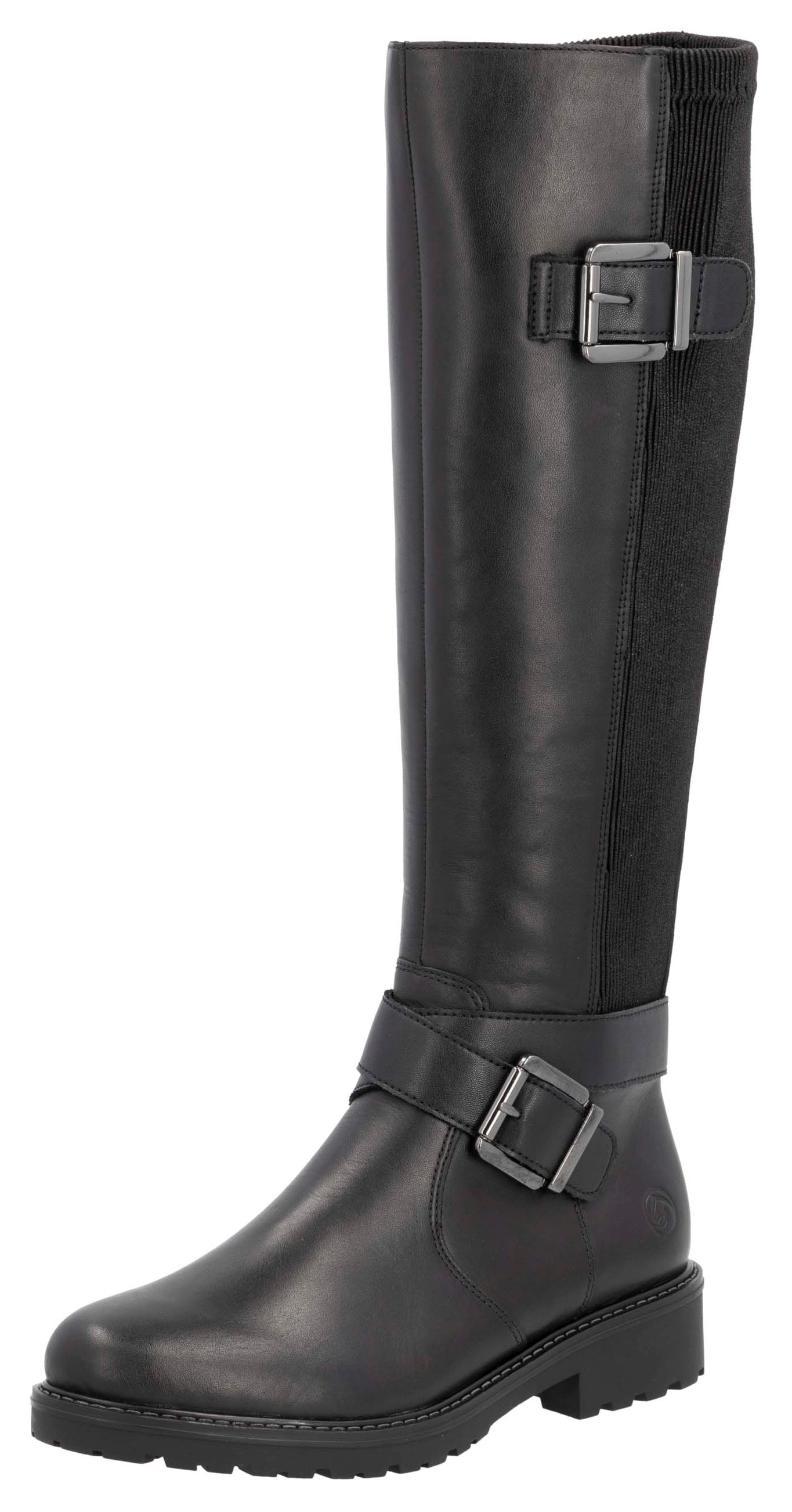 Stiefel »Liz Hurley-Collection«, Blockabsatz, Herbstmode, Langschaftstiefel mit...