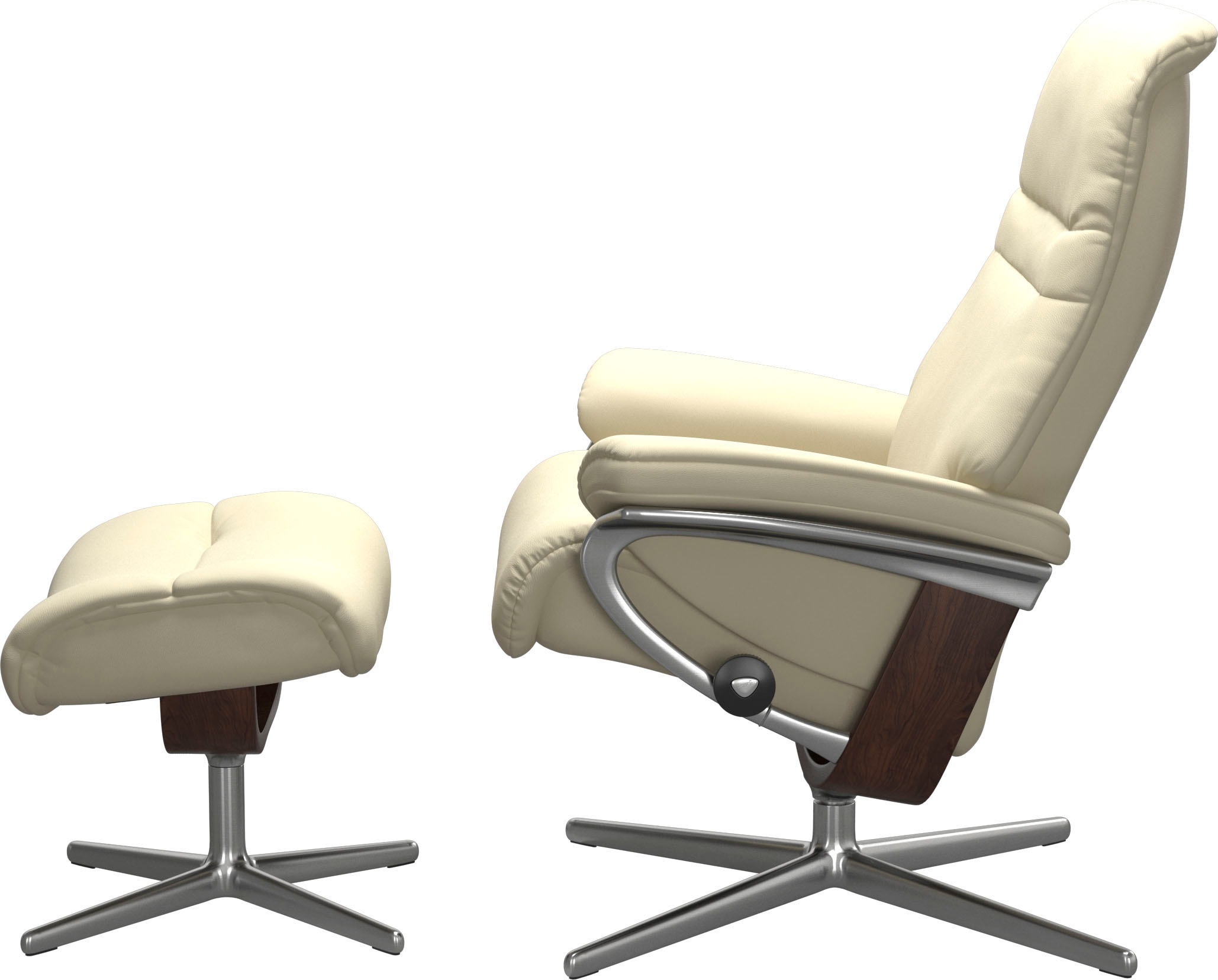 Stressless® Fußhocker »Sunrise«, mit Cross Base, Größe S, M & L, Holzakzent Braun