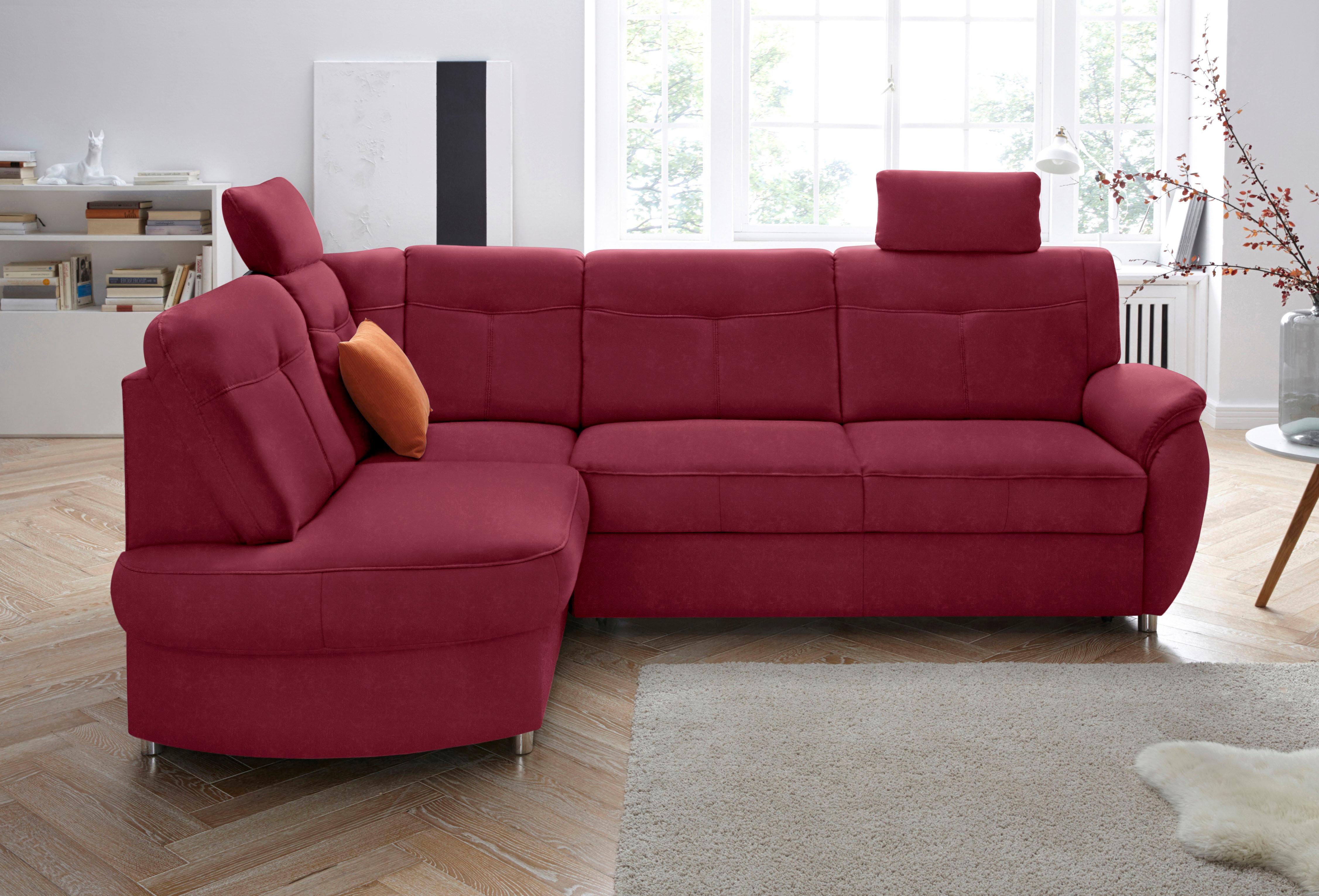 sit&more Ecksofa "Sonoma, L-Form, B: 246 cm, Bettfunktion & Bettkasten optional" Federkern, komfortable Sitzhöhe 45 cm, frei im Raum stellbar