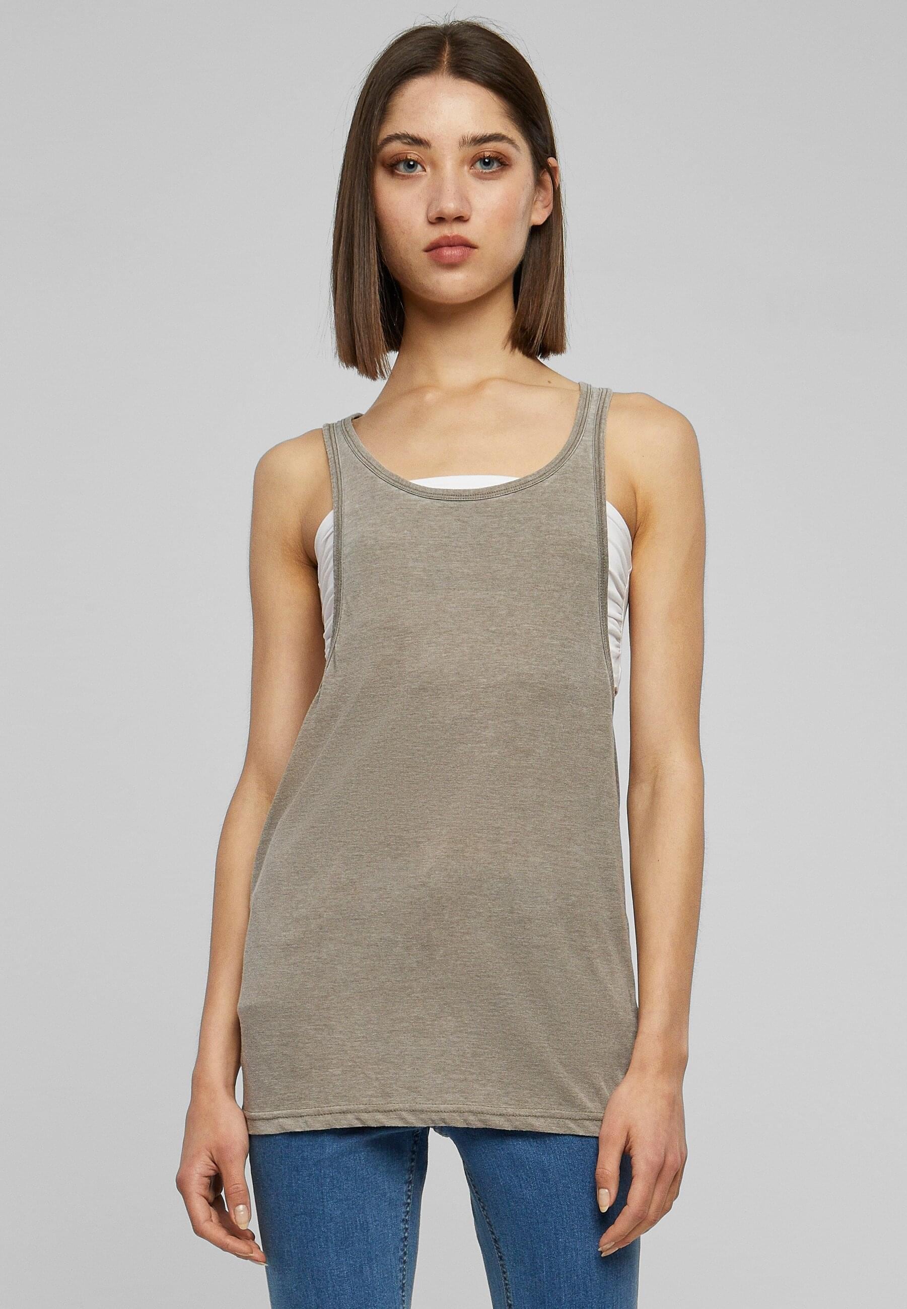 URBAN CLASSICS Muskelshirt »Urban Classics Damen Ladies Loose Burnout Tank«, (1 tlg.)