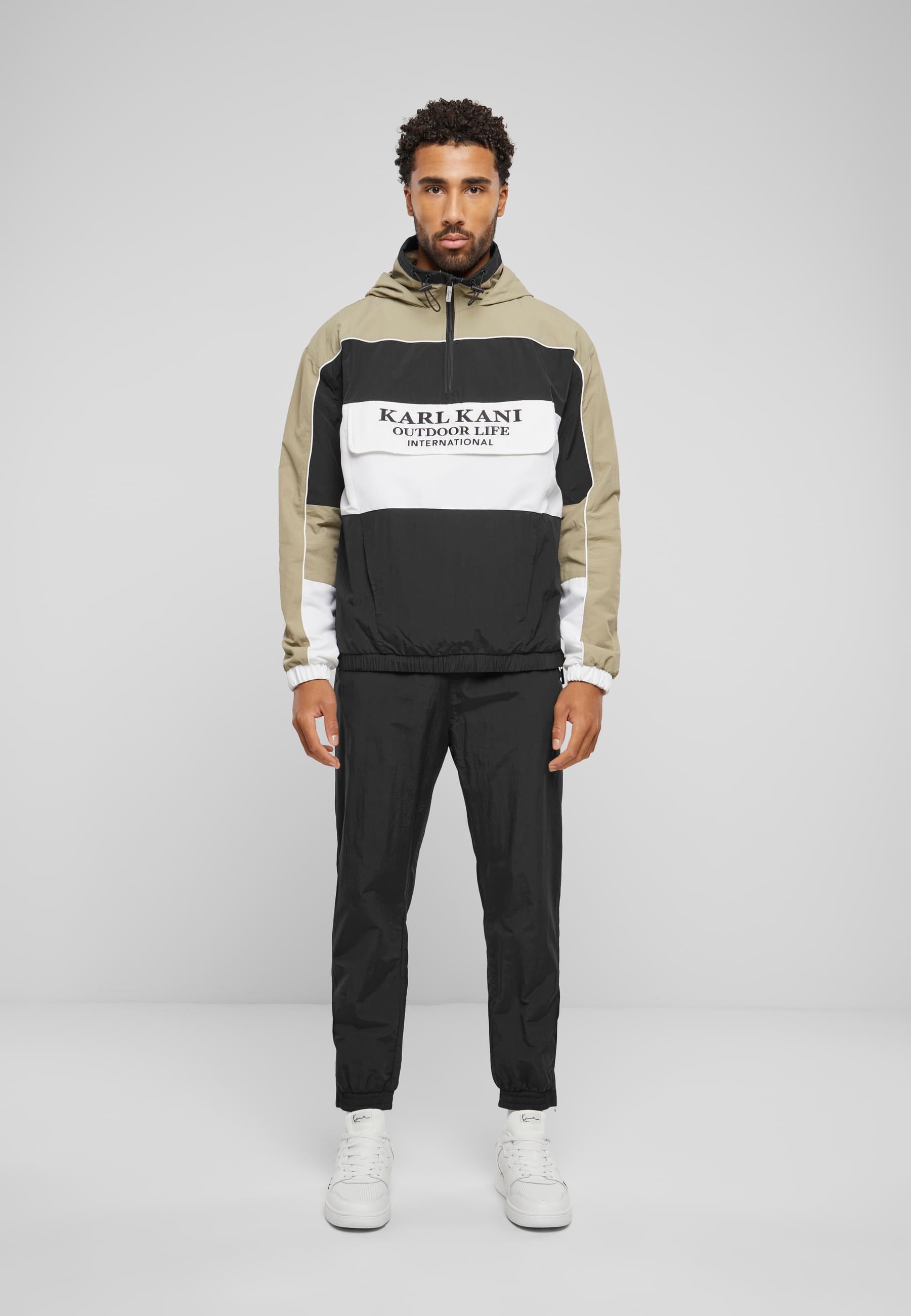 Karl Kani Windbreaker »Karl Kani Herren KU241-006-2 Karl Kani Woven Retro Windbreaker«, (1 St.), mit Kapuze