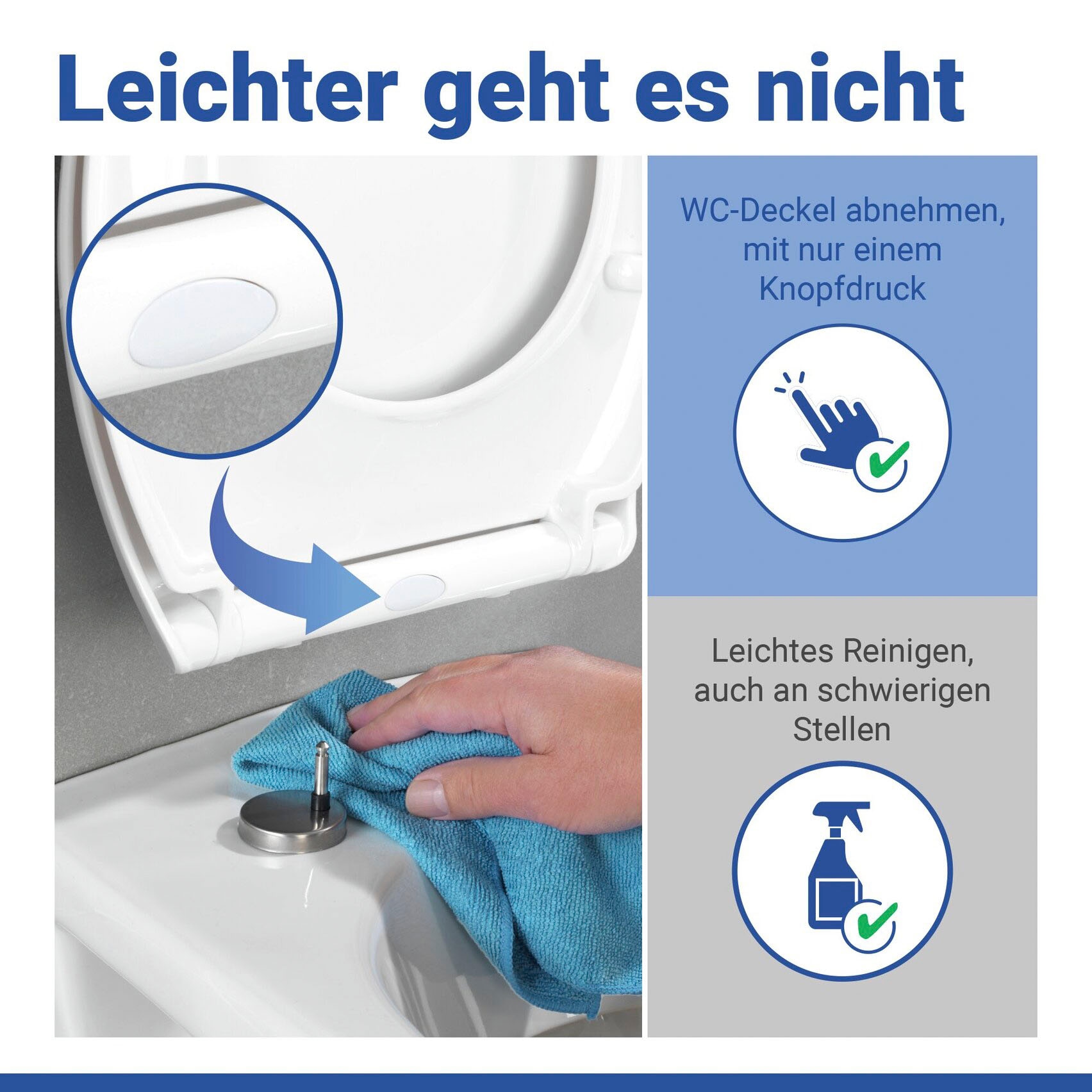 WENKO WC-Sitz »Ios« aus Thermoplast, recyclingfähig, bruchstabil