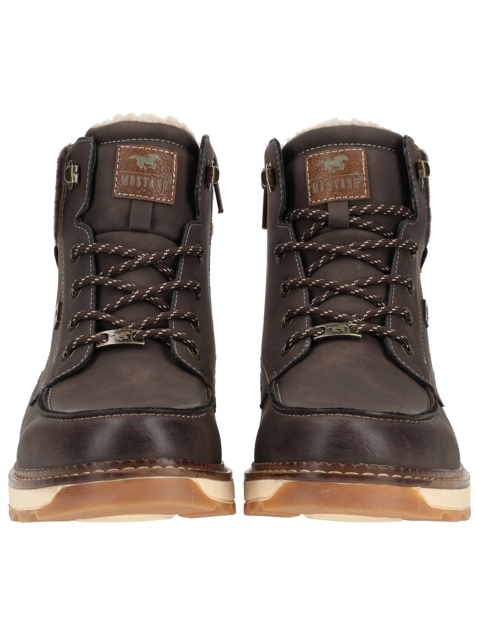 Mustang Shoes Schnürstiefelette »Mustang Shoes Stiefelette Lederimitat«