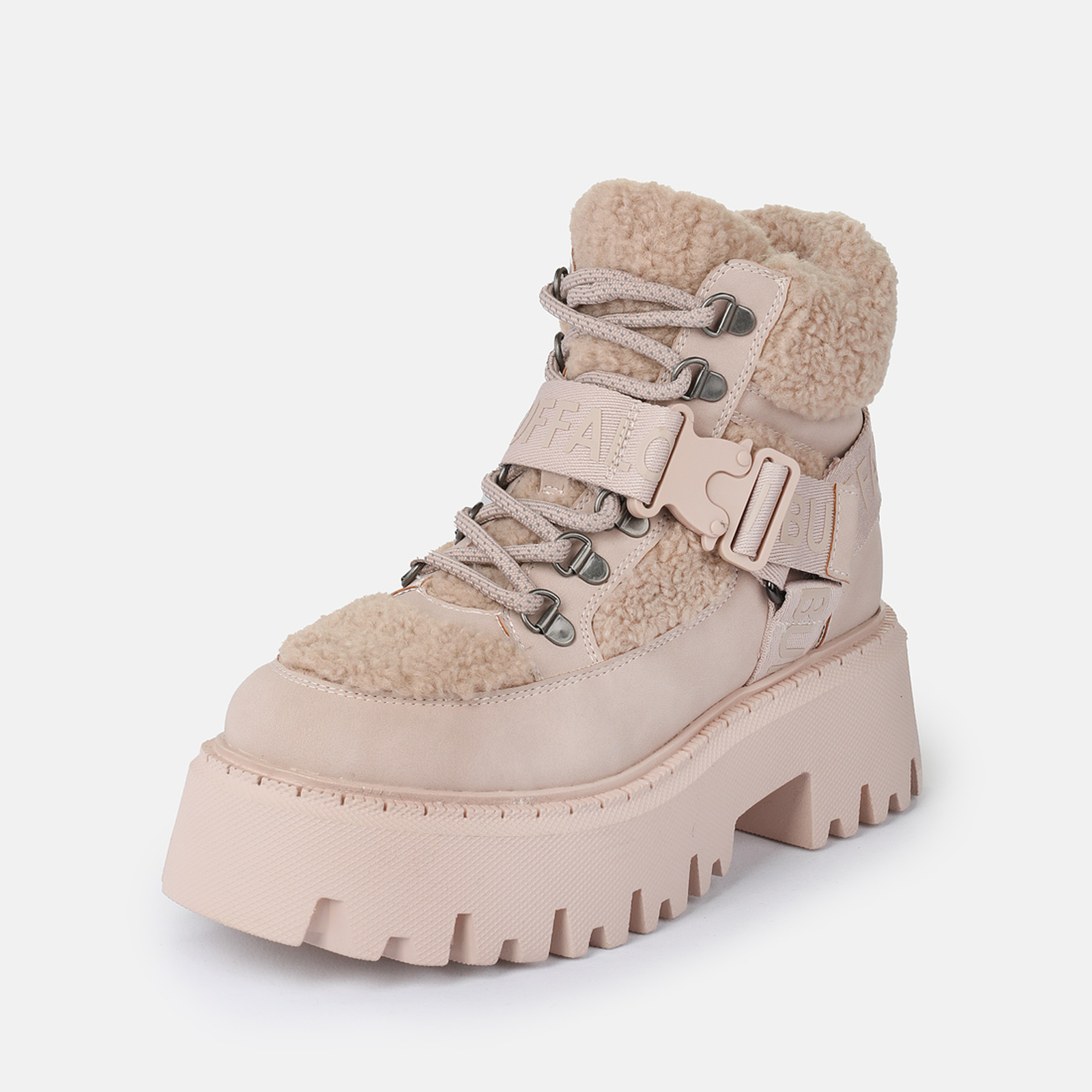 Buffalo Winterboots  Plateauboots, Steifelette, Schnürboots mit Fellimitat