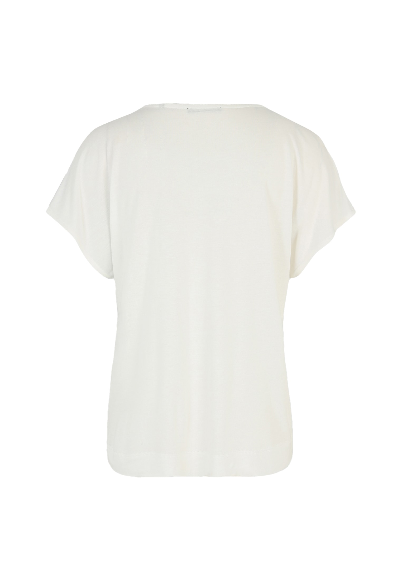 Zero Kurzarmshirt »zero Satinshirt mit Blumendruck«, (1 tlg.), Ziersteine