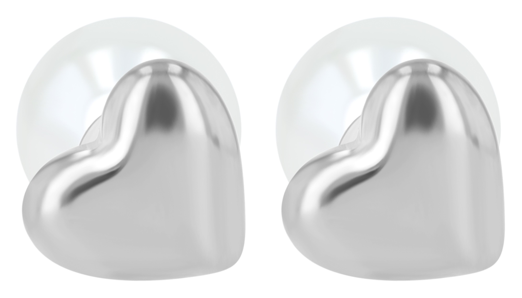 Adelia´s Paar Ohrhänger "Damen Ohrringe – Ohrstecker Herz aus Edelstahl mit günstig online kaufen