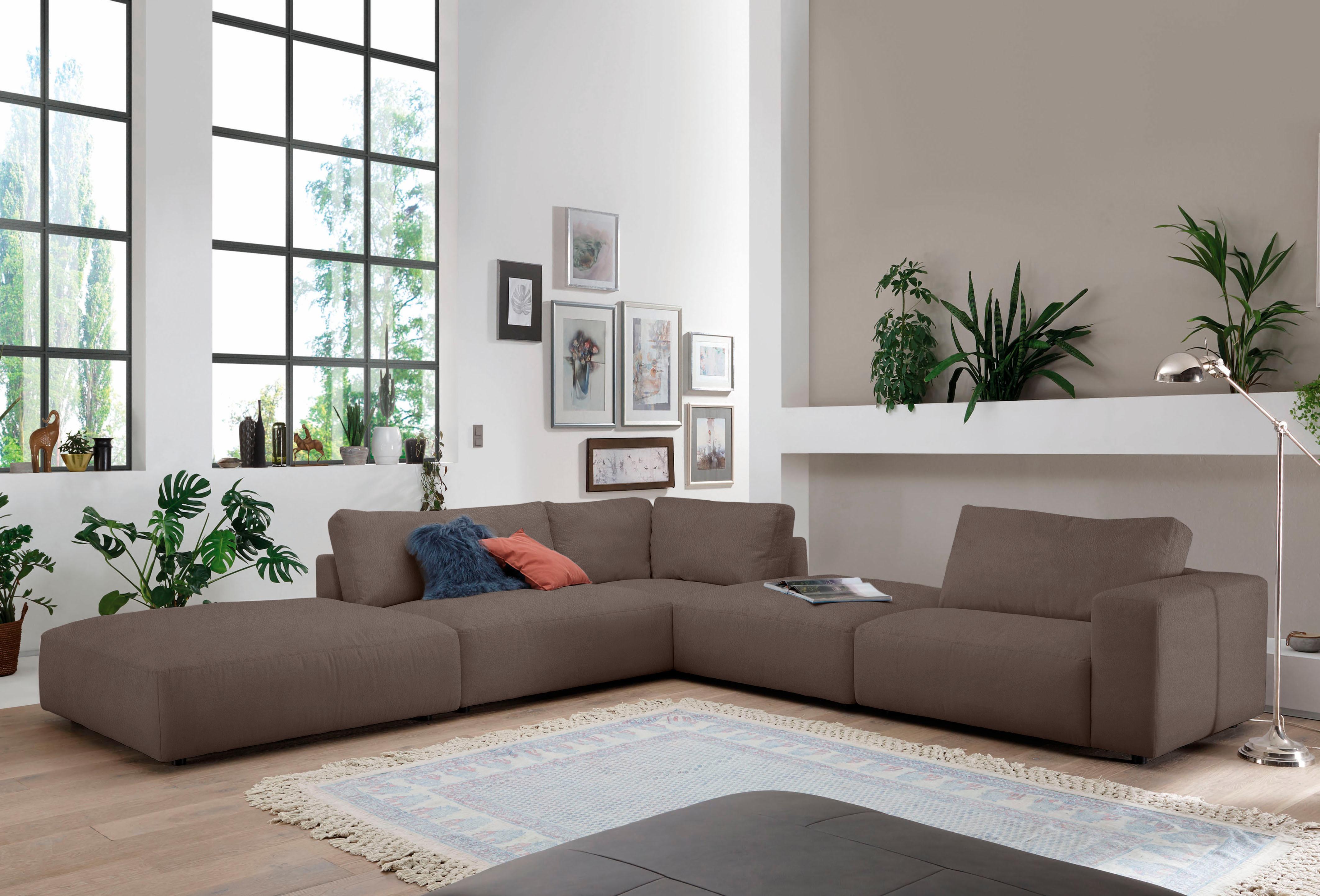 Musterring Ecksofa "LUCIA L-Form" in vielen Qualitäten und 4 verschieden Nähten