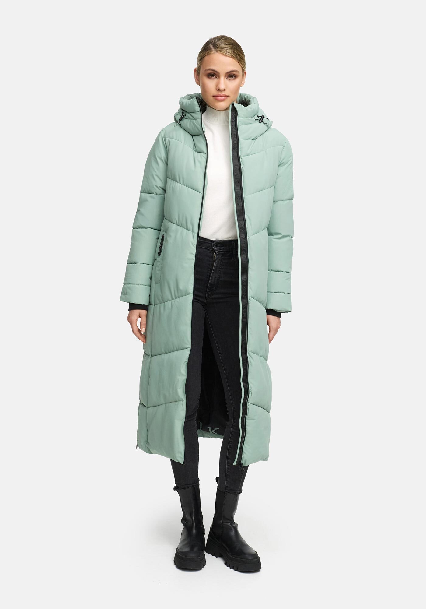 Marikoo Winterjacke »Firella« extra lange Passform und seitliche Belüftungsöffnungen