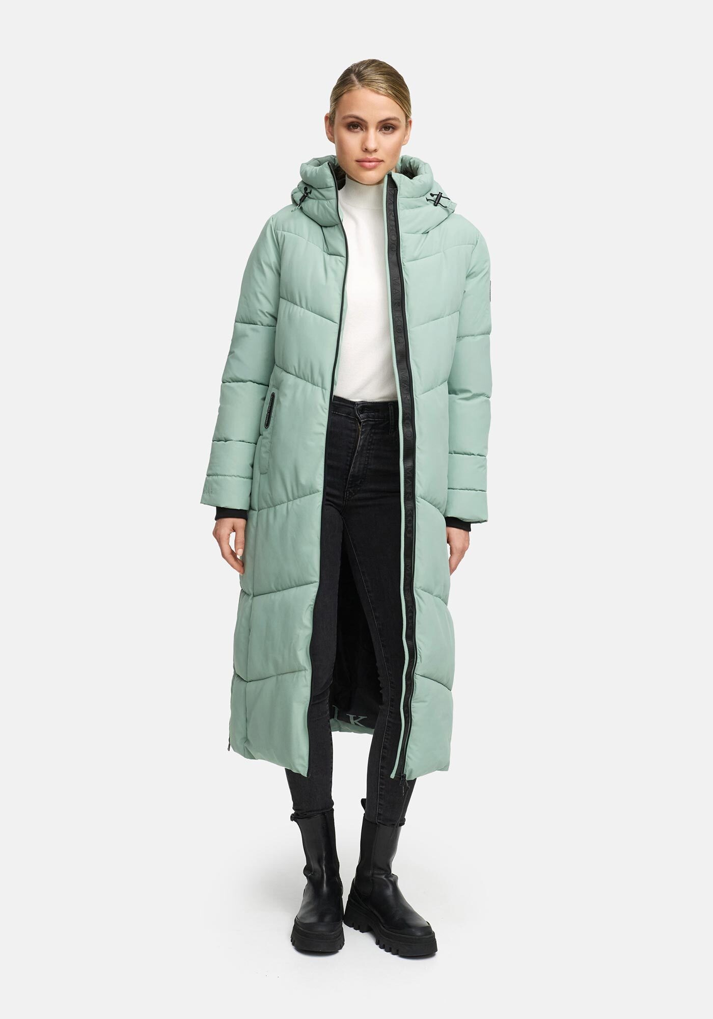 Marikoo Winterjacke "Firella" extra lange Passform und seitliche Belüftungs günstig online kaufen