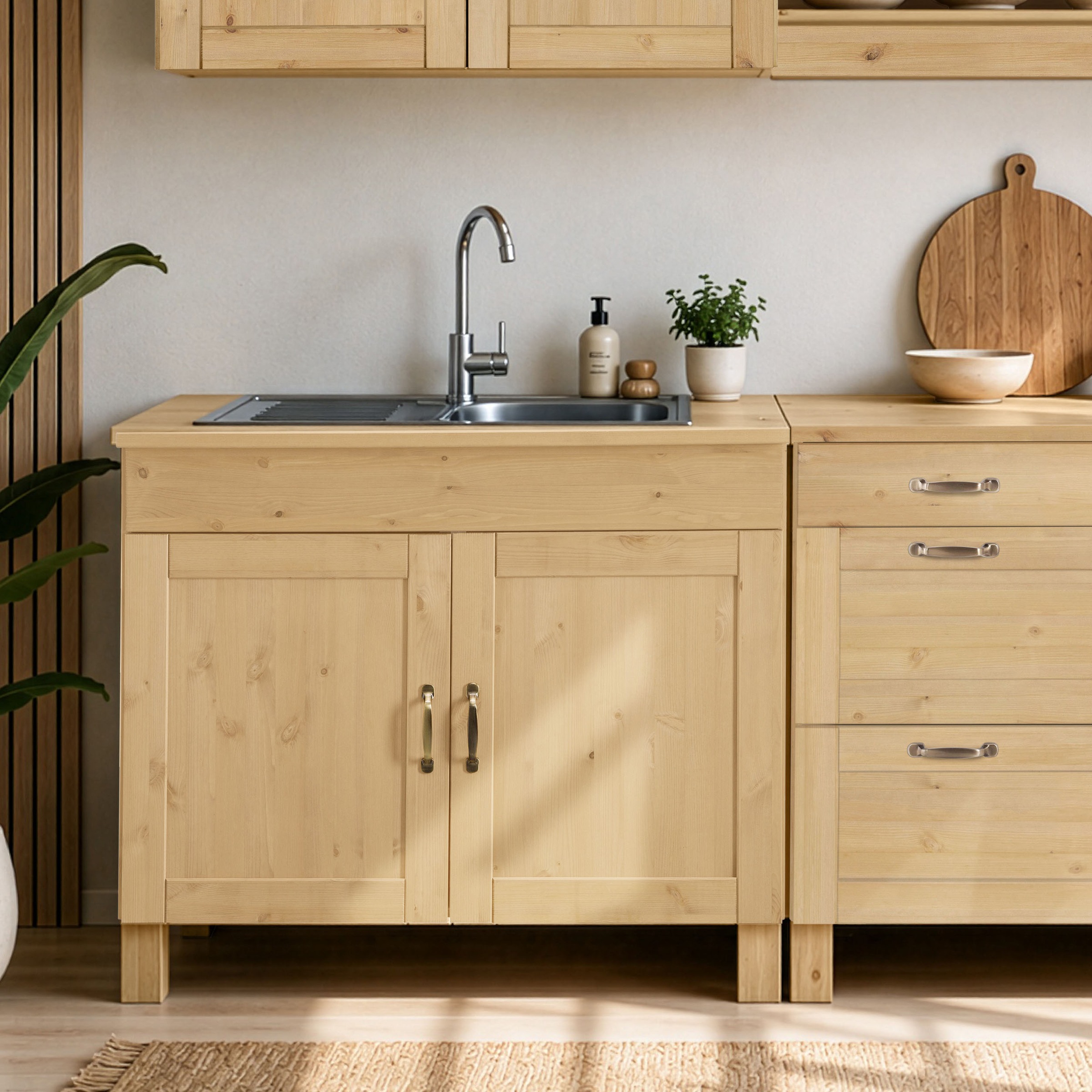 Home affaire Spülenschrank "Alby" Breite 100 cm, 1 Fach