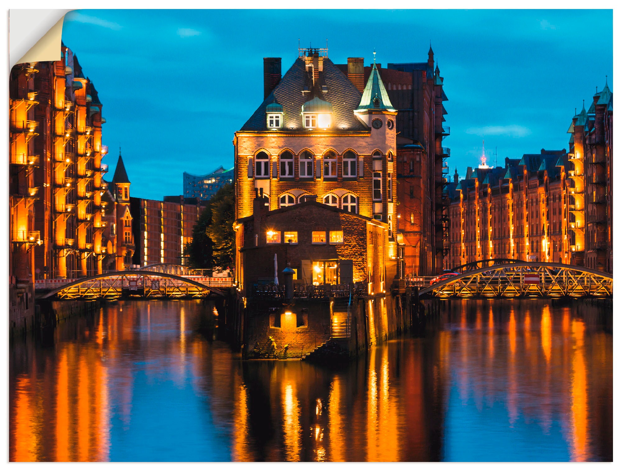 Artland Wandbild "Teil der alten Speicherstadt in Hamburg", Deutschland, (1 günstig online kaufen