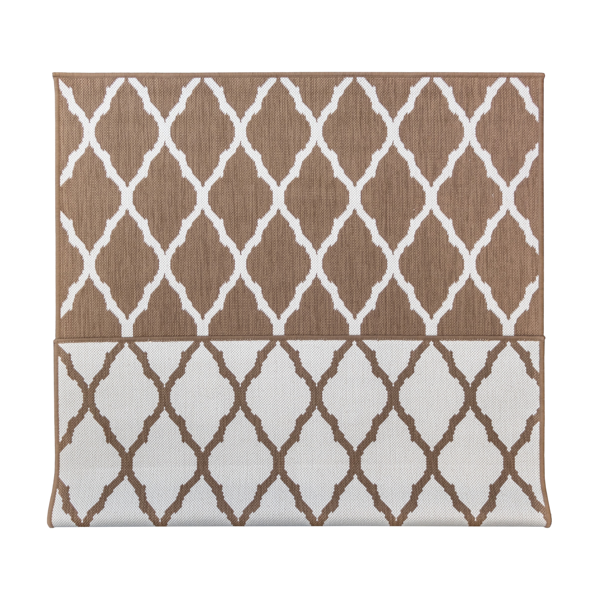 Primaflor-Ideen in Textil Teppich »Outdoorteppich REVERSO - Round Rhombus«, rechteckig, 5 mm Höhe, Wendeteppich, Rauten Design, In- und Outdoor geeignet, wasserfest