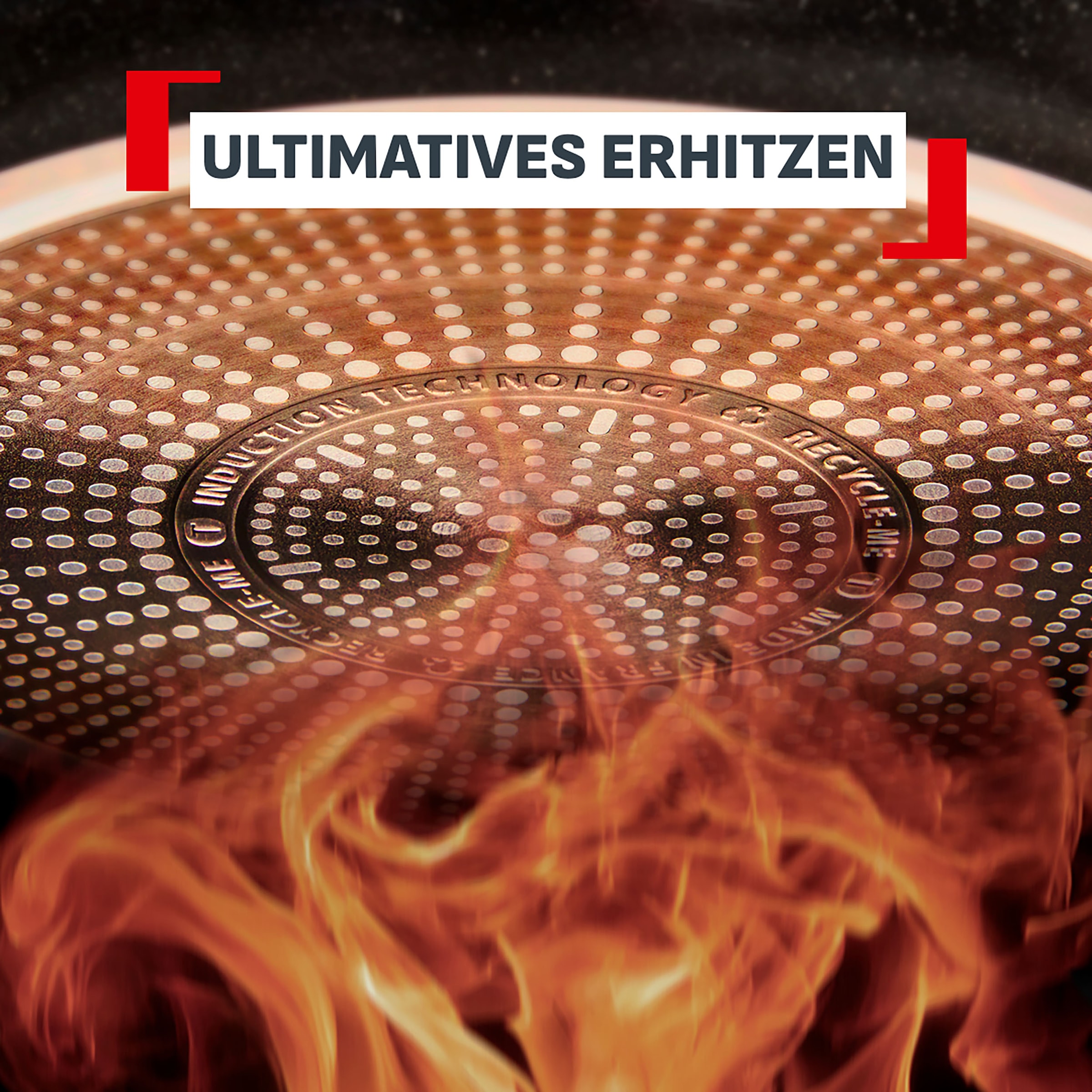 Tefal Wok »Experience« Aluminium 1x Wokpfanne 28 cm, 1 tlg. FusionCore Antihaftversiegelung, Induktion, Temperaturanzeiger