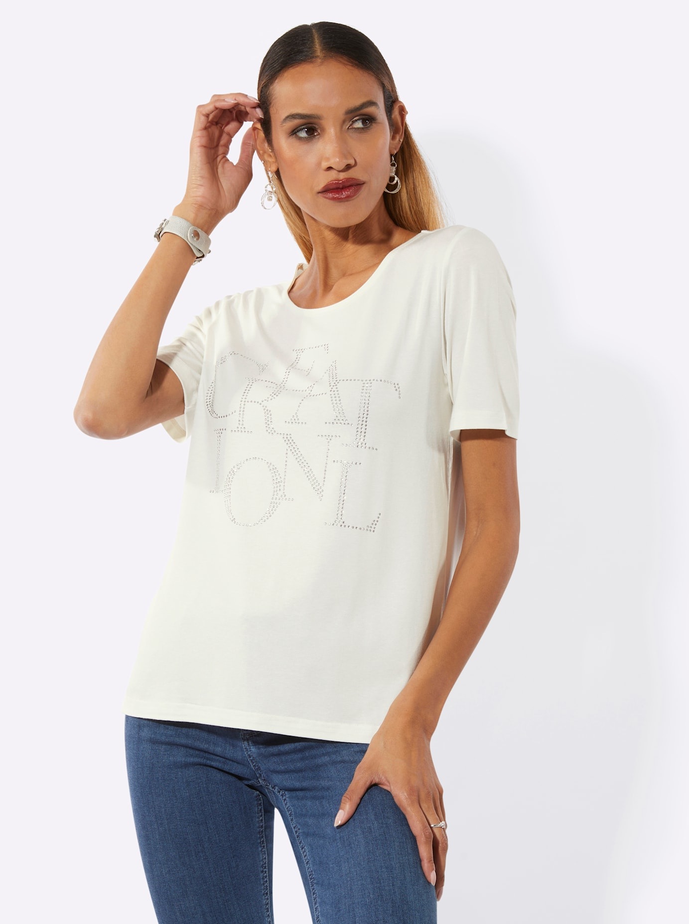 creation L Kurzarmshirt "Shirt", 1 tlg. günstig online kaufen