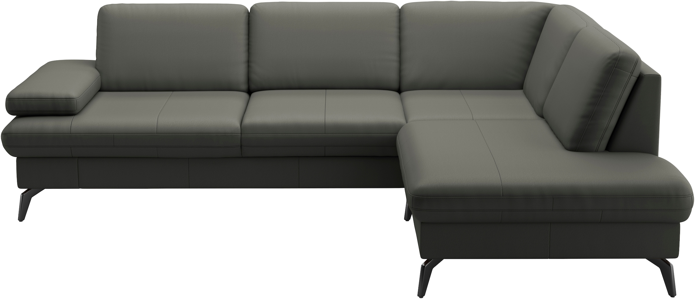 sit&more Ecksofa »Morris L-Form, inkl. Sitztiefenverstellung«, wahlweise mit Armteilverstellung, Bettfunktion & Bettkasten