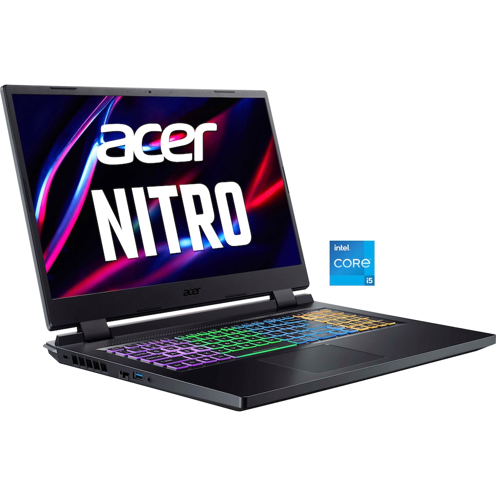 Acer Gaming-Notebook »Nitro 5 AN517-55-54BD«, 43,9 cm, / 17,3 Zoll, Intel, Core i5, GeForce RTX 4050, 512 GB SSD