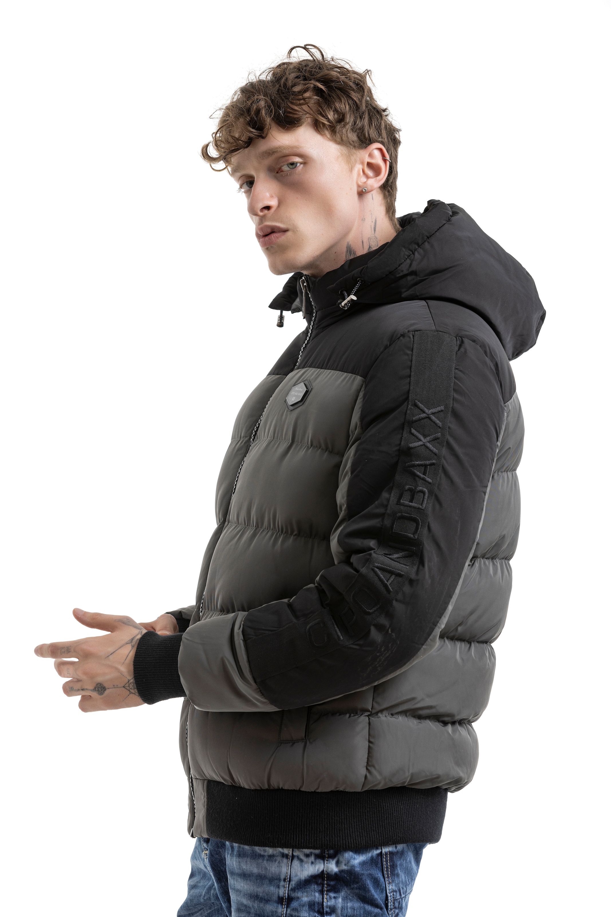 Cipo & Baxx Steppjacke mit Kapuze