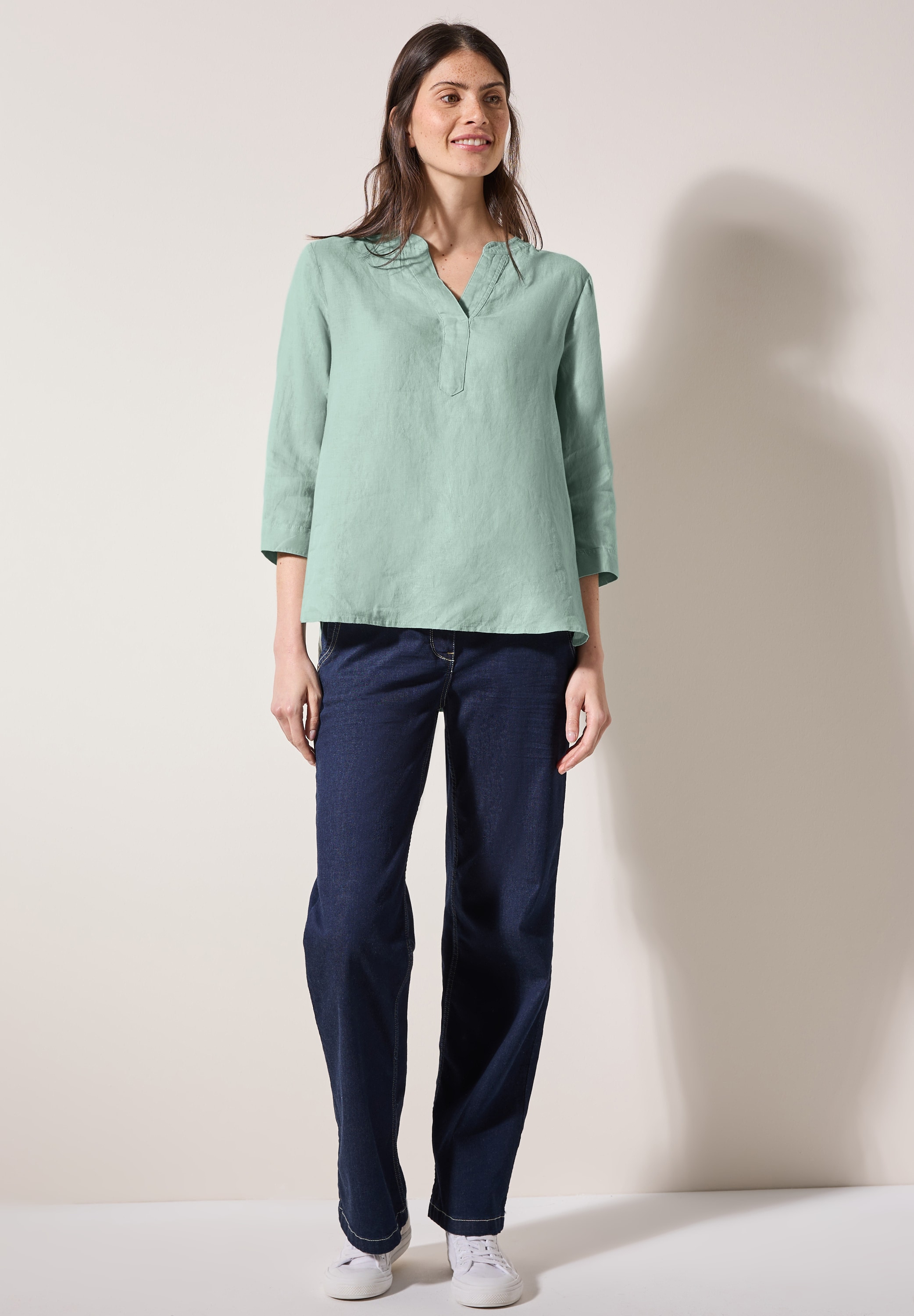 Cecil Klassische Bluse, mit 3/4 Ärmeln