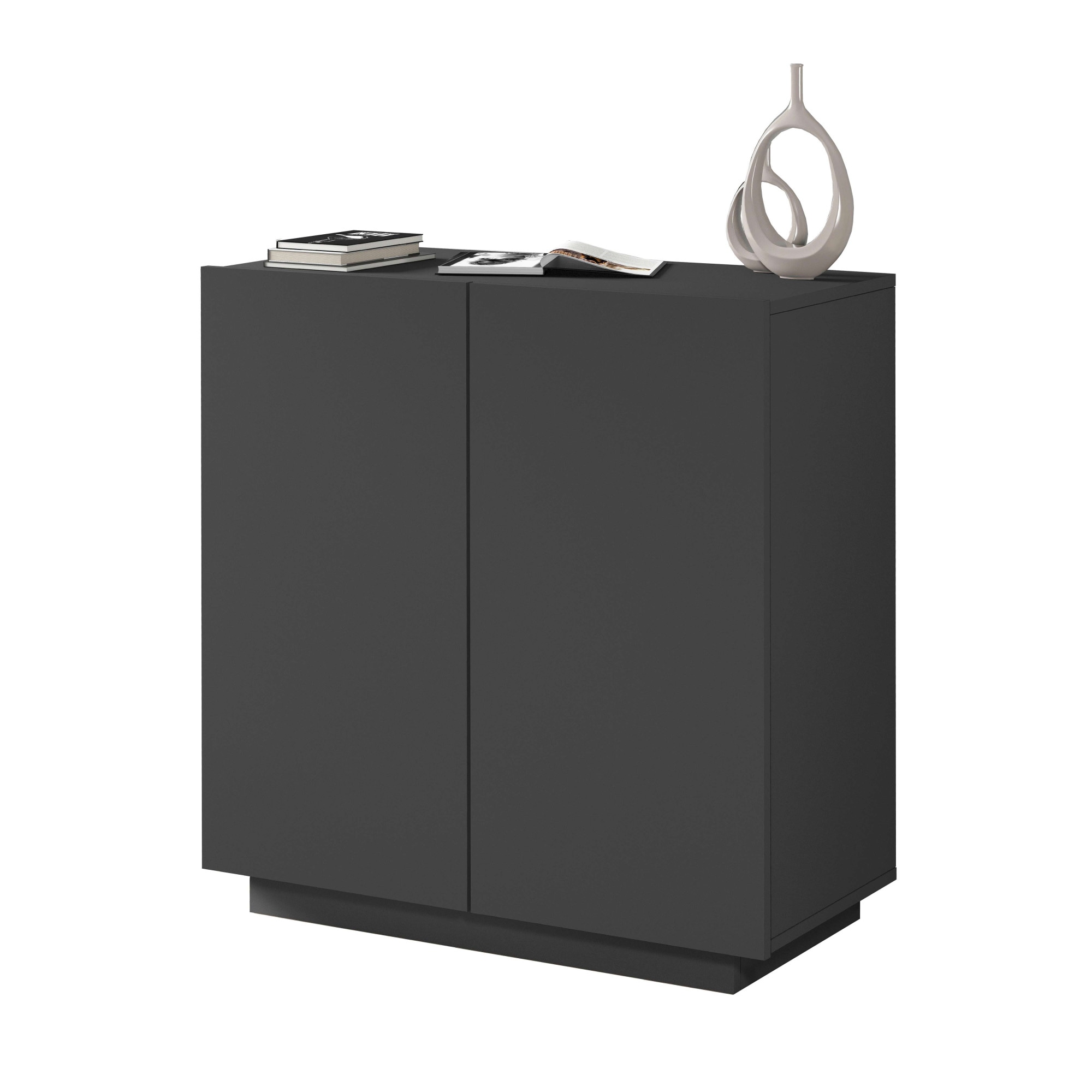Home affaire Aktenschrank "Essential, Mehrzweckschrank, Büroschrank mit 2 Türen" & verstellbaren Einlegeböden, Höhe 86 oder 166 cm, Made in Italy