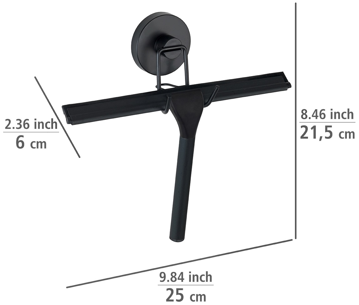 WENKO Duschabzieher »Vacuum-Loc«, 25 cm, Befestigen ohne bohren