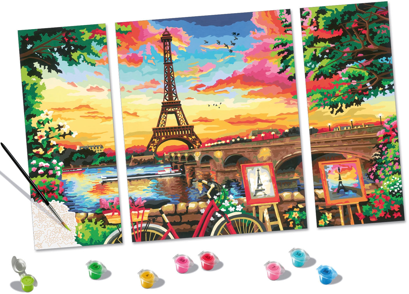 Ravensburger Malen nach Zahlen »CreArt, Paris Reflections«, Made in Europe; FSC® - schützt Wald - weltweit