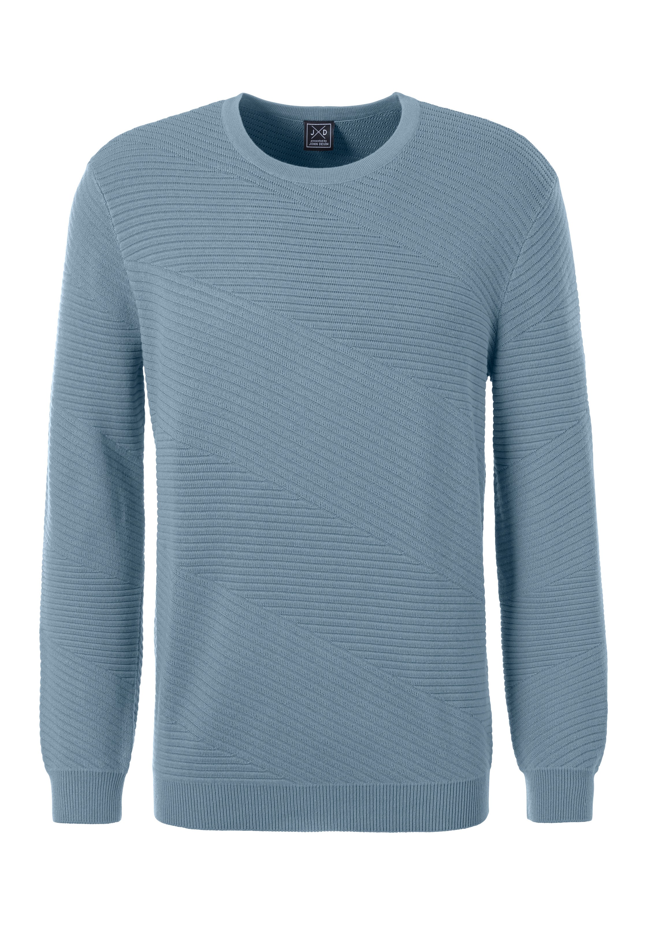John Devin Strickpullover, Pullover aus weichem Strukturstrick günstig online kaufen
